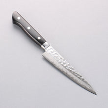  Seisuke VG10 17 Layer Damascus Petty-Utility 135mm Black Pakka wood Handle with Sheath - Japanny - Best Japanese Knife