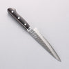 Seisuke VG10 17 Layer Damascus Petty-Utility 135mm Black Pakka wood Handle with Sheath - Japanny - Best Japanese Knife