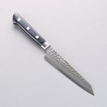  Seisuke Aotsuchi AUS10 Hammered Kiritsuke Petty-Utility 145mm Navy blue Pakka wood Handle - Japanny - Best Japanese Knife