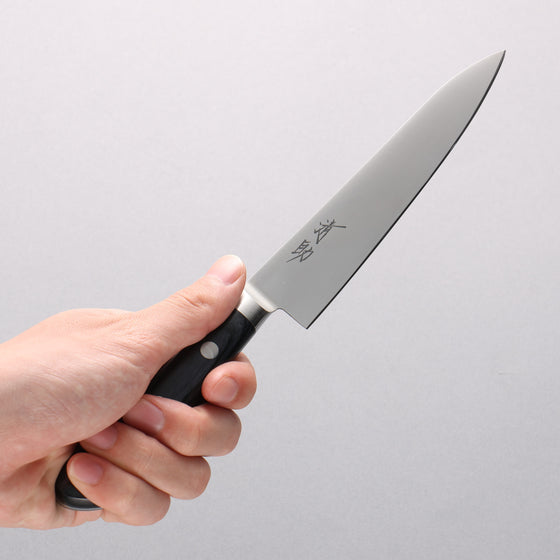 Seisuke Seiten Molybdenum Petty-Utility 150mm Navy blue Pakka wood Handle with Sheath - Japanny - Best Japanese Knife