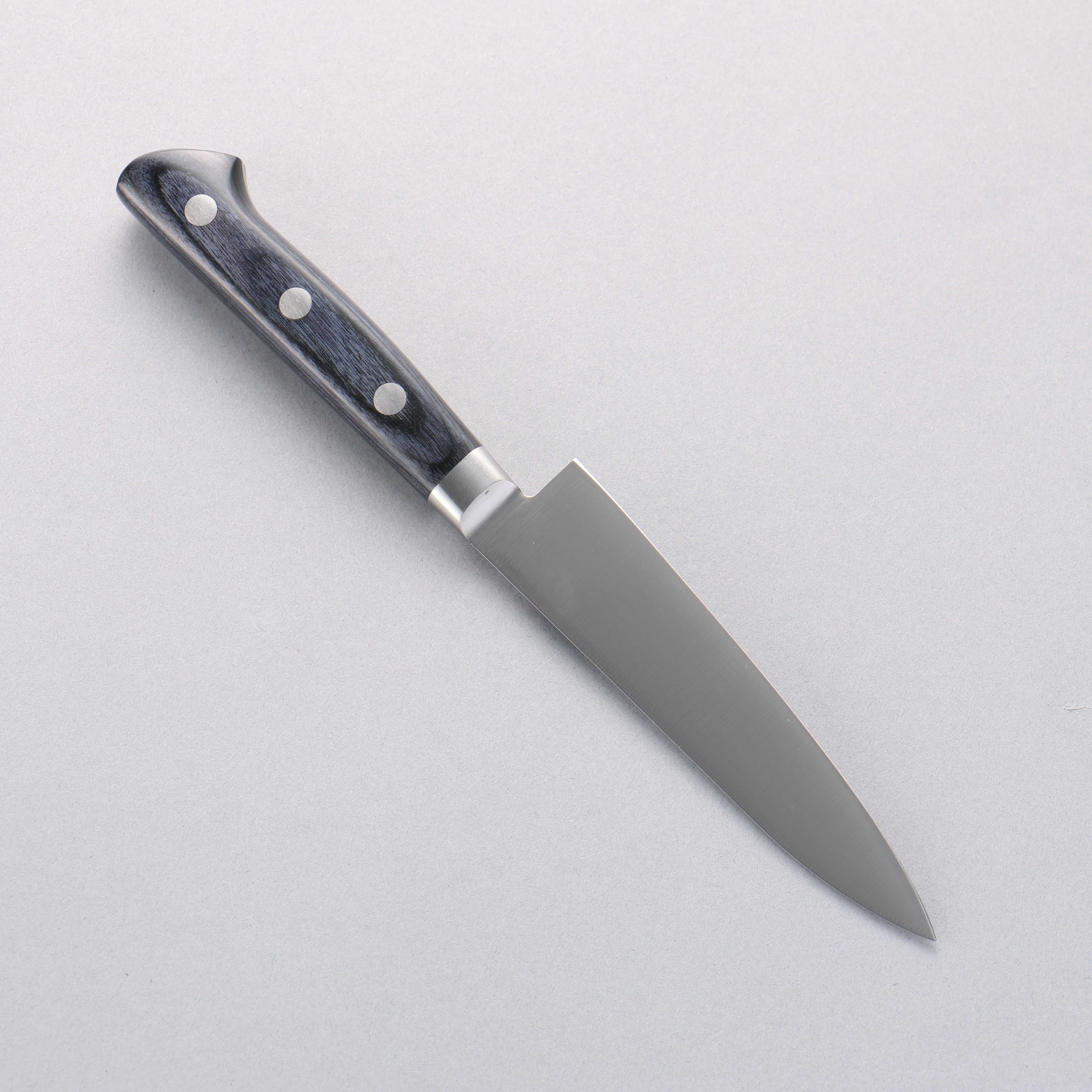 Seisuke Seiten Molybdenum Petty-Utility 120mm Navy blue Pakka wood Handle with Sheath - Japanny - Best Japanese Knife
