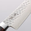 Seisuke Swedish Steel-stn Hammered Petty-Utility 135mm Mahogany Handle - Japanny - Best Japanese Knife