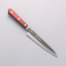  Seisuke Blue Super Petty-Utility 145mm Red Pakka wood Handle - Japanny - Best Japanese Knife