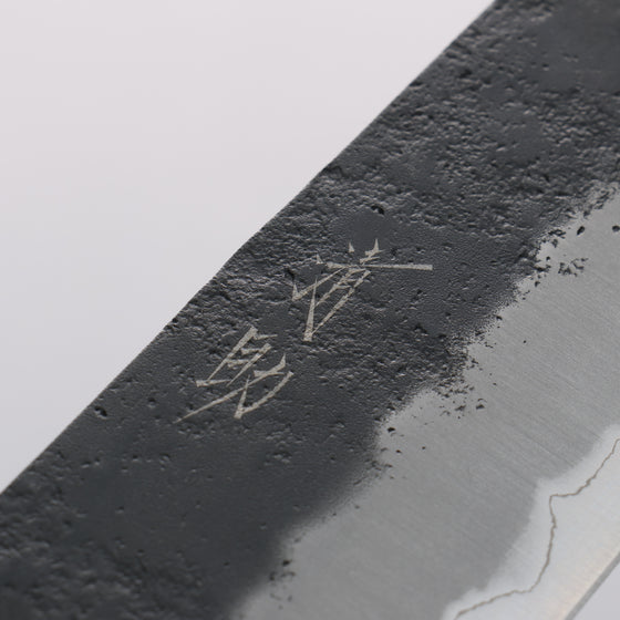 Seisuke Blue Super Black Nashiji Gyuto 240mm Rosewood (Ferrule: White Pakka Wood) Handle - Japanny - Best Japanese Knife