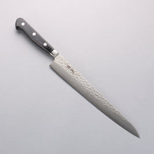  Seisuke AUS8 Hammered Sujihiki 240mm Black Pakka wood Handle - Japanny - Best Japanese Knife