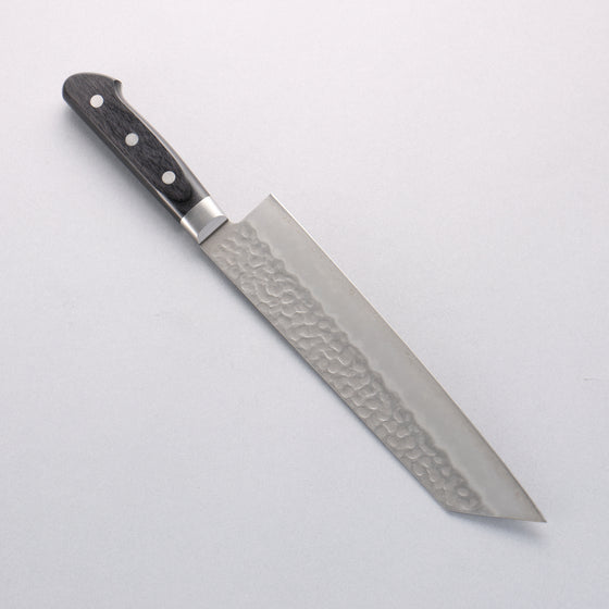 Seisuke AUS8 Hammered Kiritsuke Gyuto 210mm Black Pakka wood Handle - Japanny - Best Japanese Knife