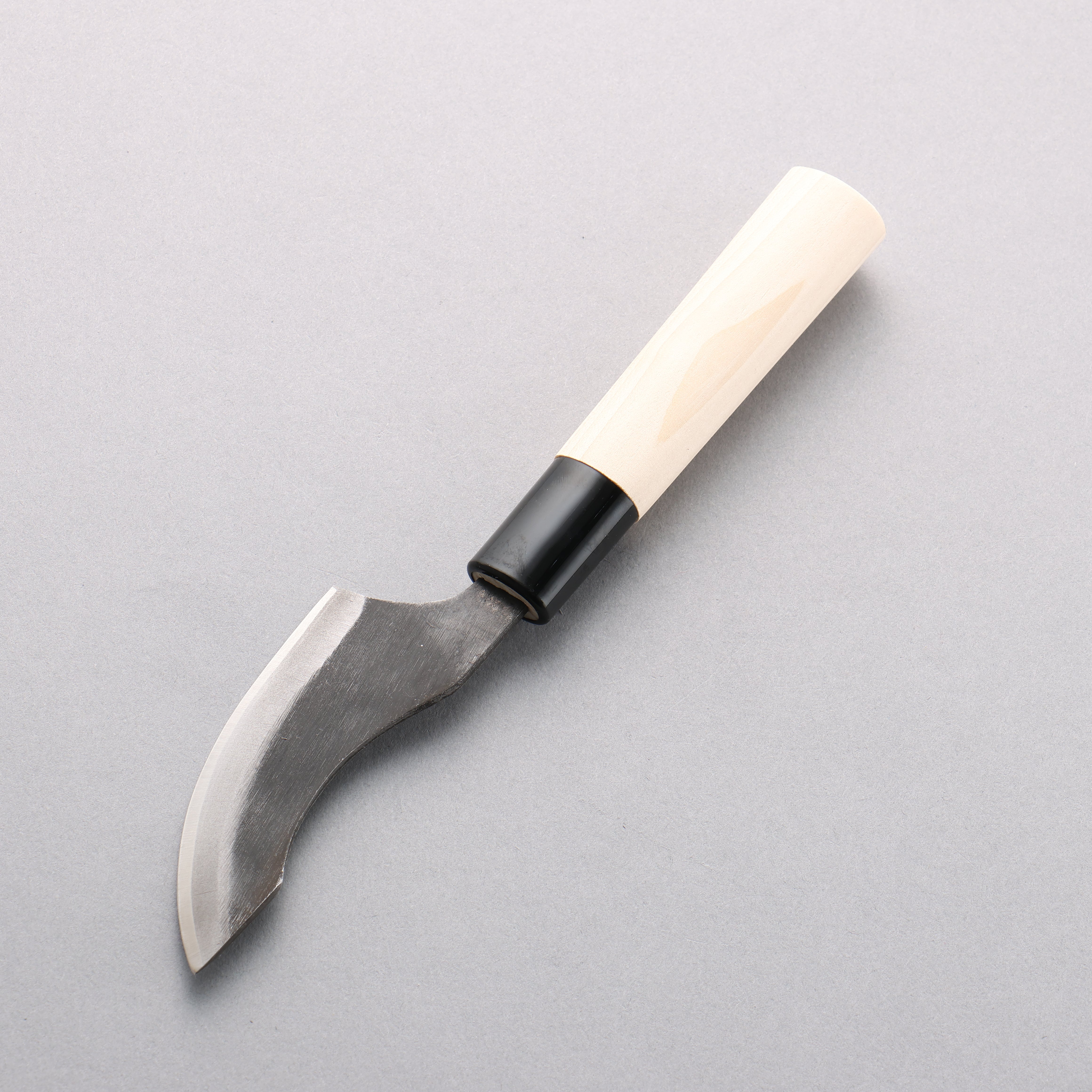 Sakai Takayuki Blue Steel No.2 Black Finished Wild Boar Skinning 80mm Magnolia (Ferrule: Black Plastic) Handle - Japanny - Best Japanese Knife