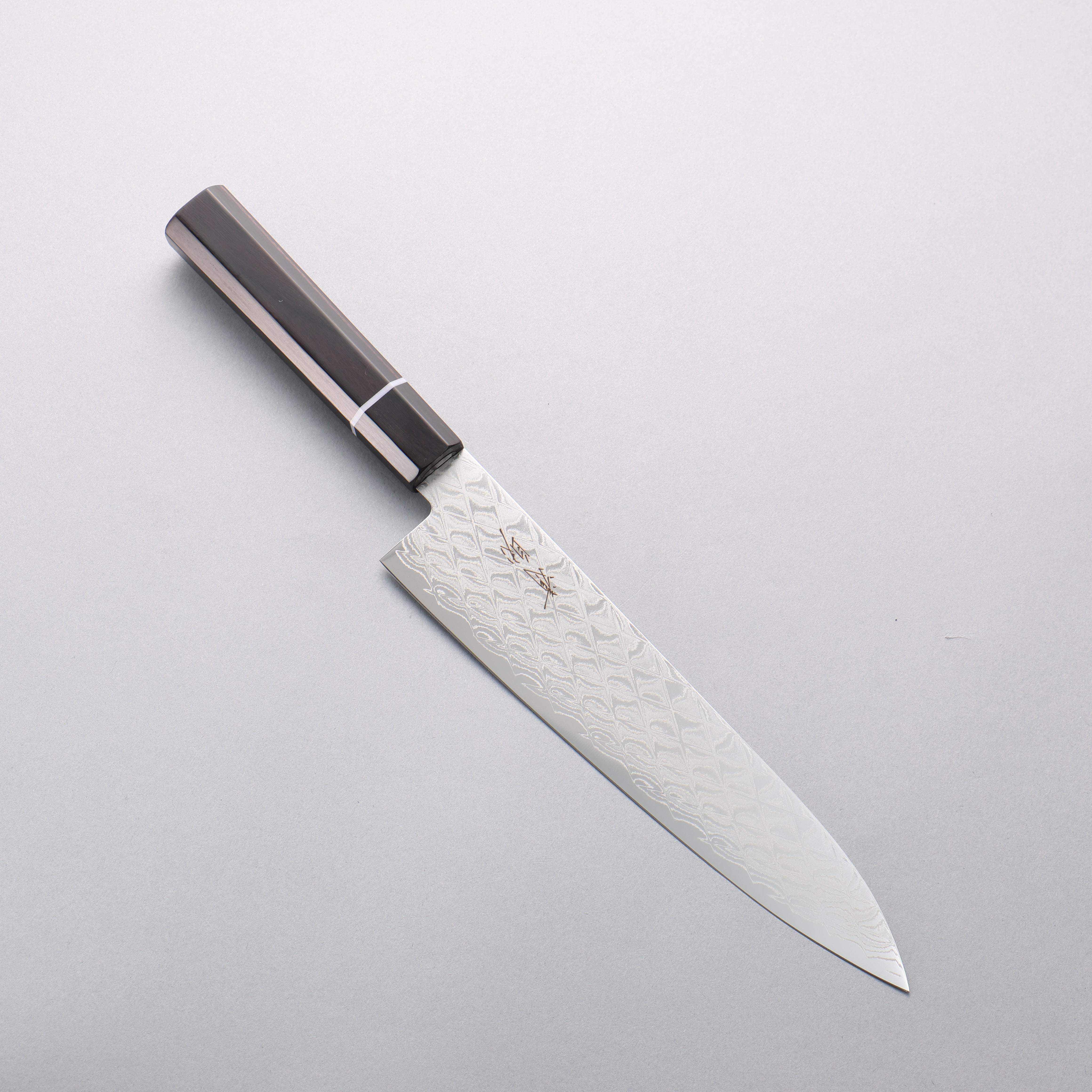 Seisuke AUS10 Mirror Crossed Gyuto 210mm Black Pakka wood Handle - Japanny - Best Japanese Knife