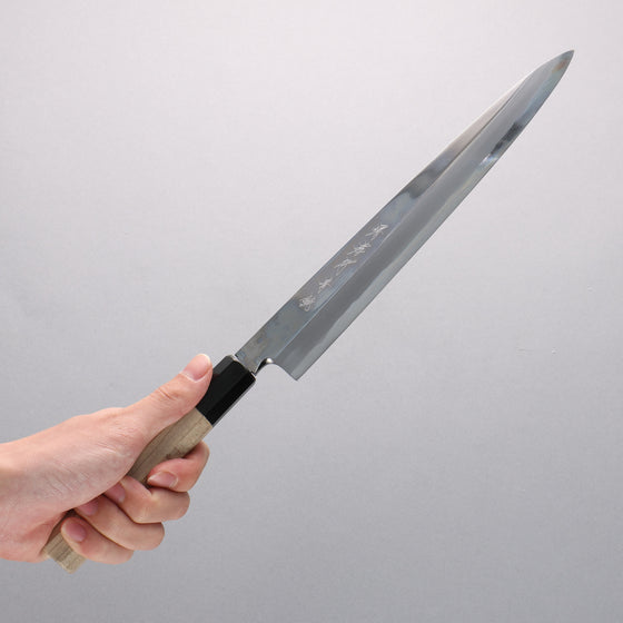 Sakai Takayuki Blue Steel No.2 Mirrored Finish Yanagiba - Japanny - Best Japanese Knife