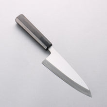  Minamoto Akitada Blue Steel No.2 Aideba 150mm Ebony Wood (ferrule: Black Water Buffalo Horn) Handle - Japanny - Best Japanese Knife