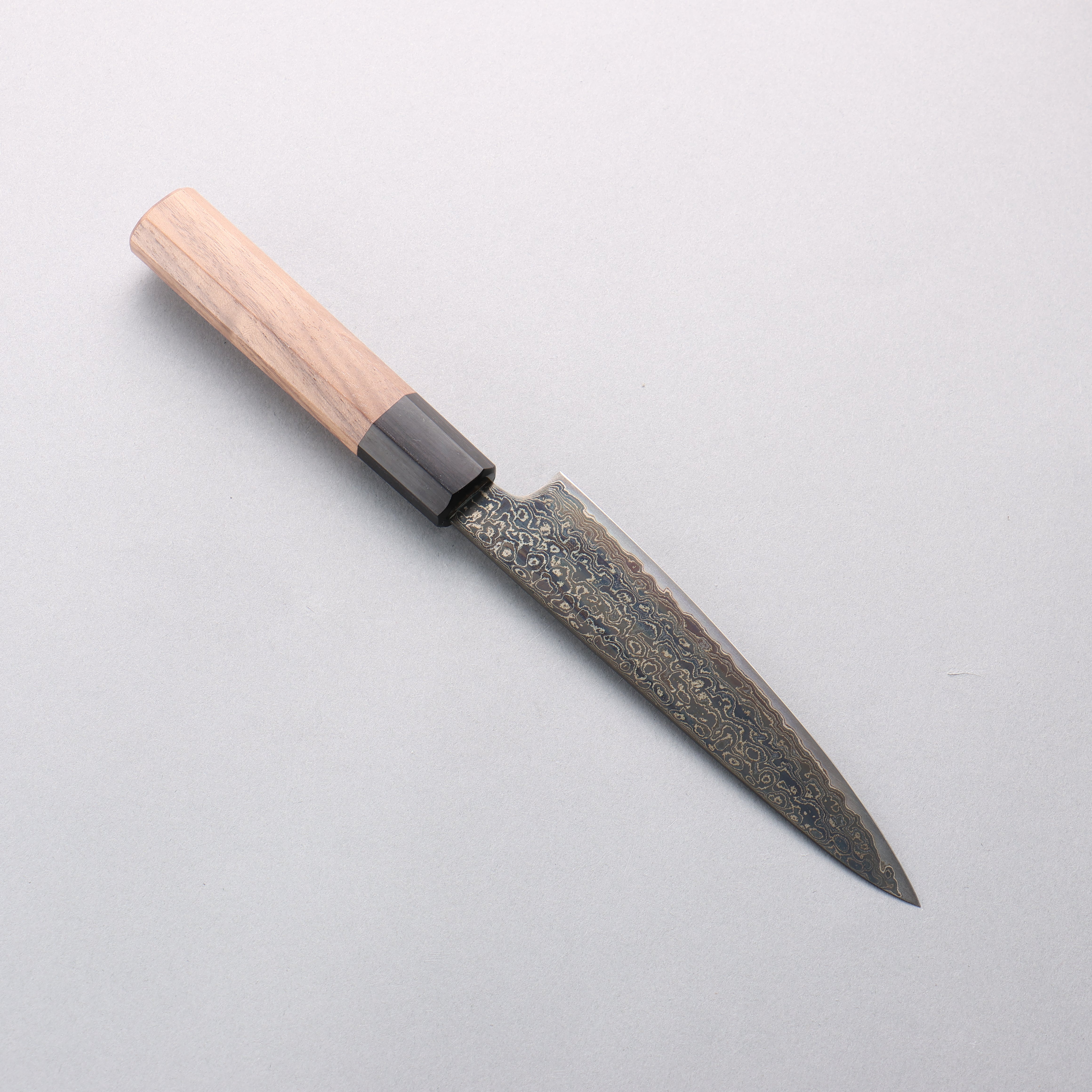Kagekiyo ZA-18 Damascus black dye Petty-Utility 150mm Walnut Handle - Japanny - Best Japanese Knife