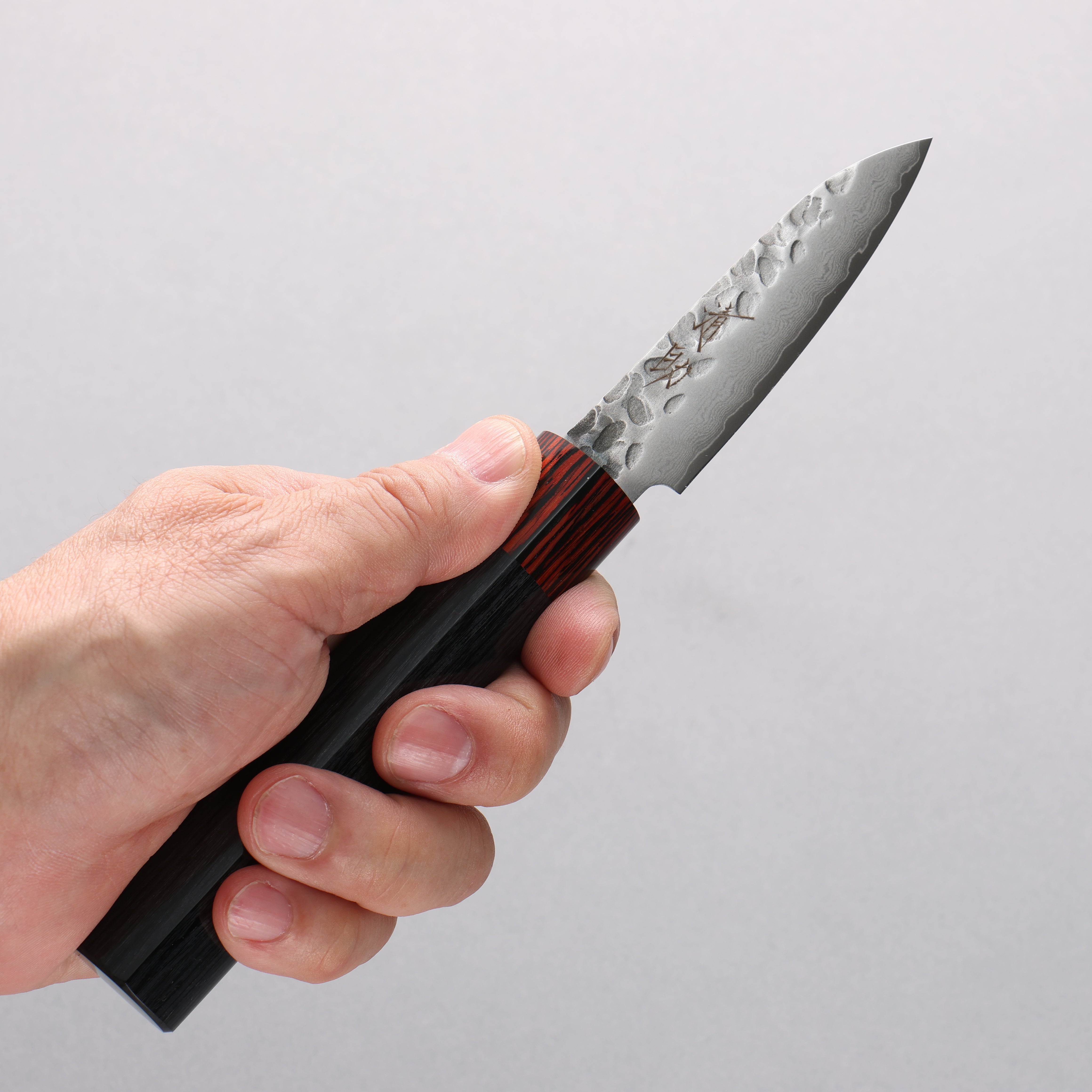 Seisuke VG10 33 Layer Hammered Damascus Paring 76mm Black Pakka wood Handle - Japanny - Best Japanese Knife