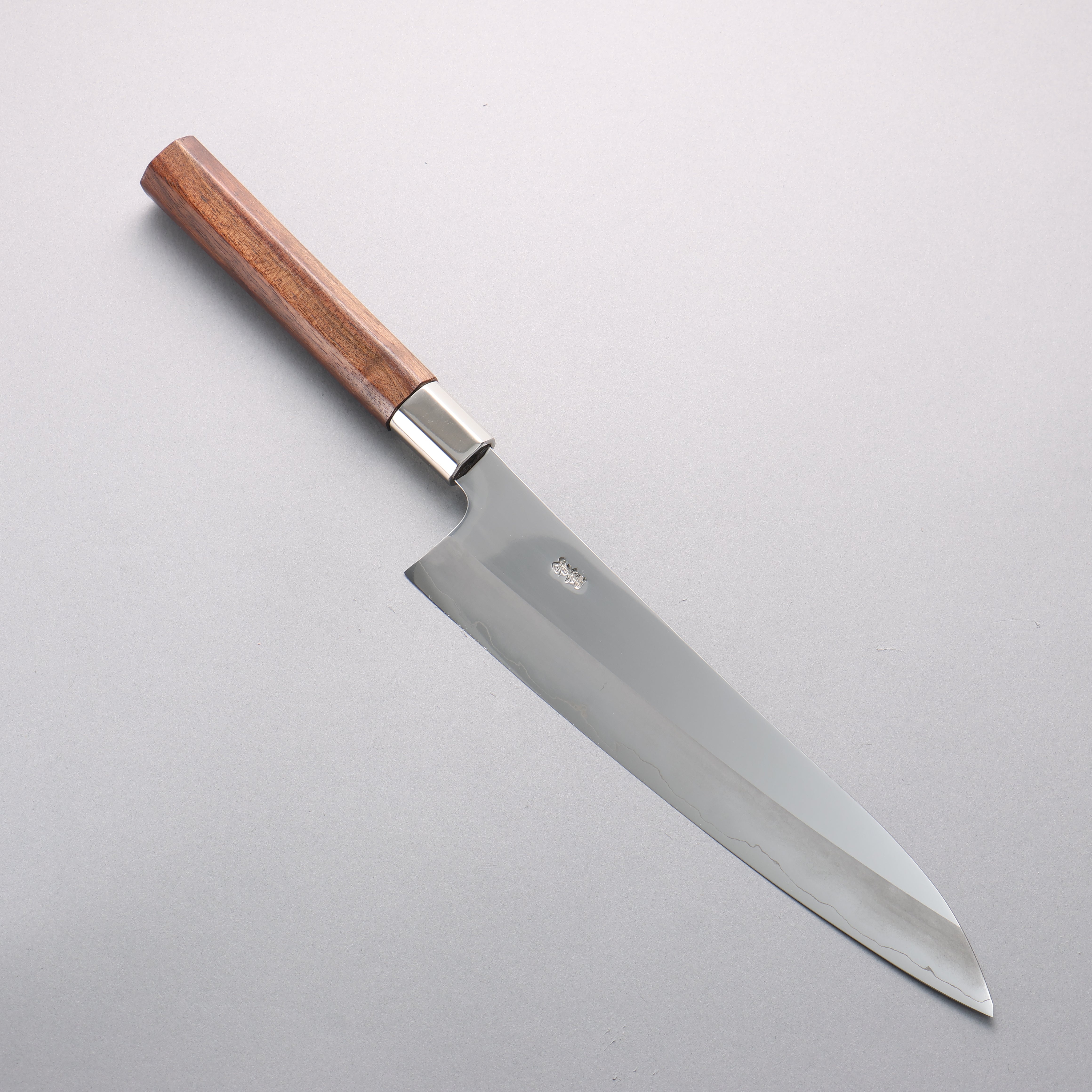 Kurotori Silver Steel No.3 Migaki Finished Gyuto 240mm Walnut Handle - Japanny - Best Japanese Knife