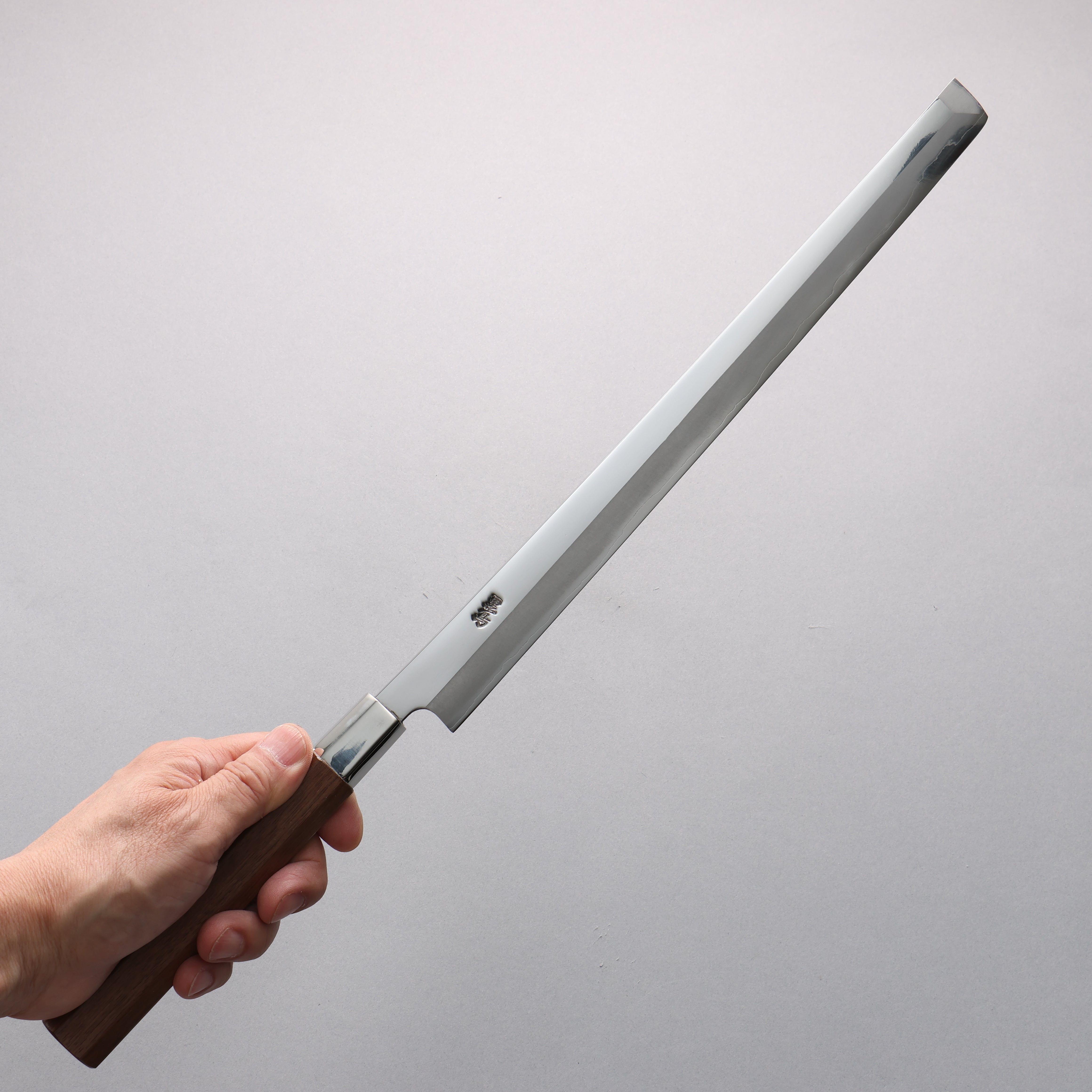 Kurotori Silver Steel No.3 Migaki Finished Takohiki 300mm Walnut Handle - Japanny - Best Japanese Knife