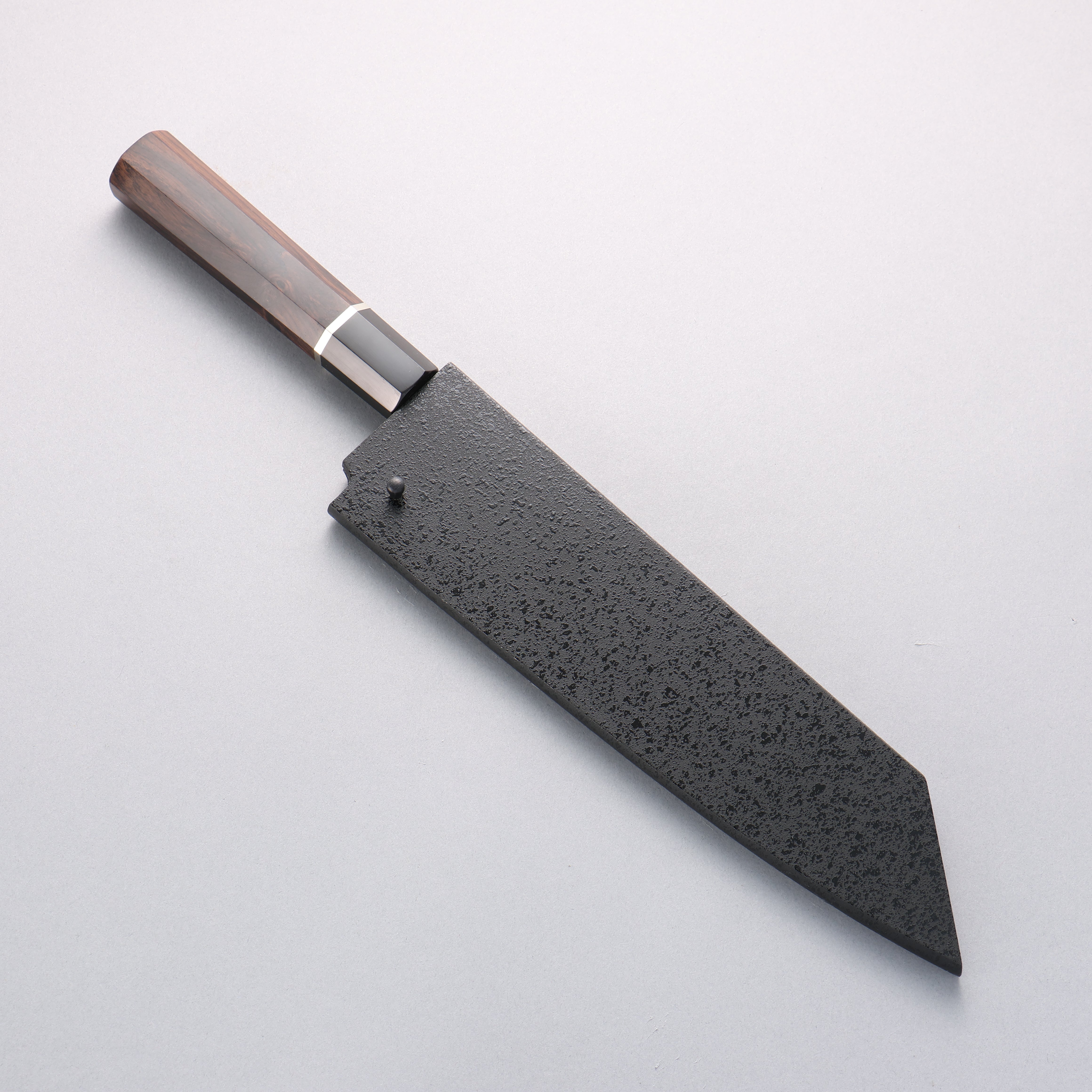 Sakai Takayuki Homura Blue Steel No.2 Kengata Gyuto 225mm Ebony Wood Handle - Japanny - Best Japanese Knife