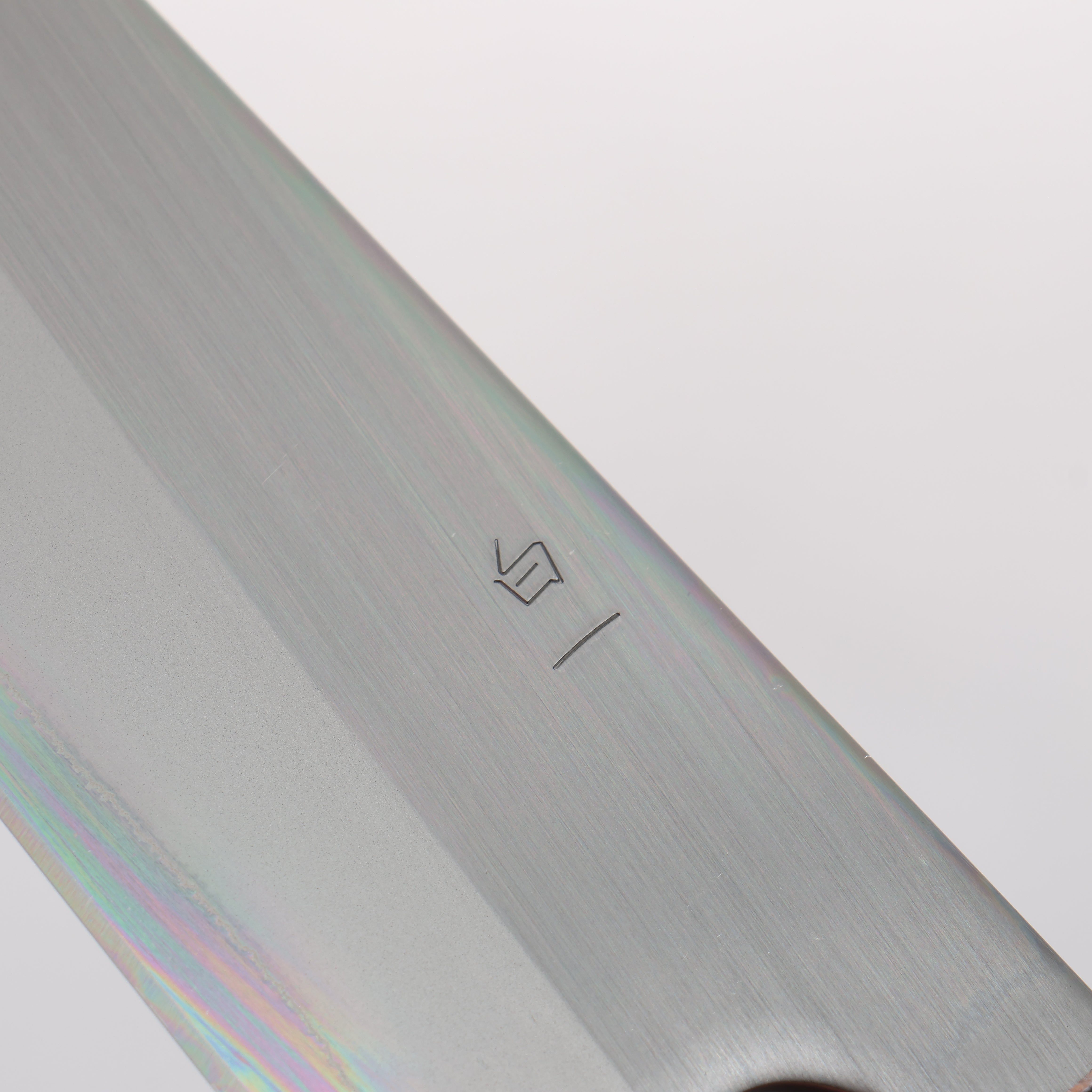 Oul White Steel No.1 Gyuto 180mm Oak (Baikoku / Soot Black) Handle - Japanny - Best Japanese Knife