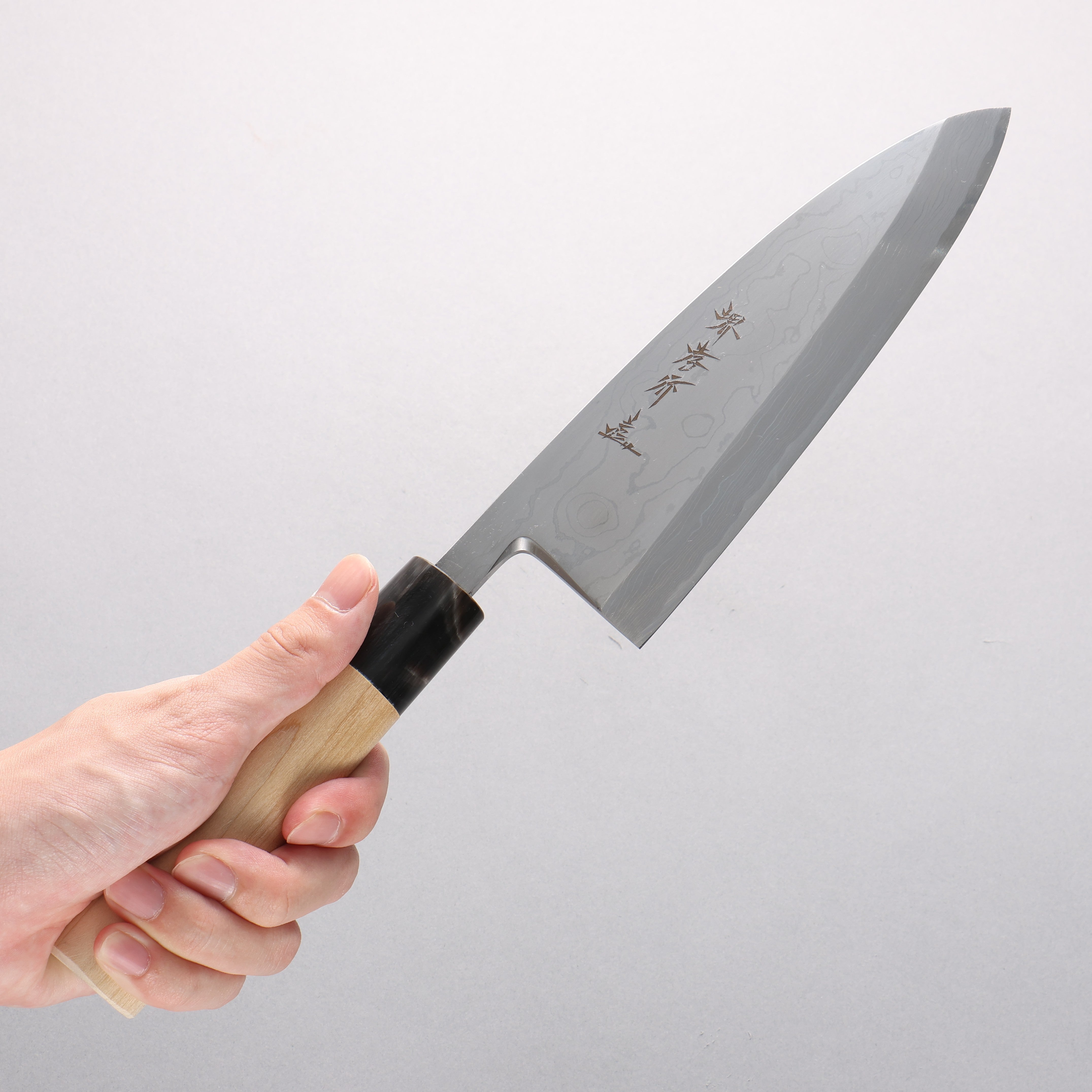 Sakai Takayuki Uzushio White Steel No.2 Deba Magnolia Handle - Japanny - Best Japanese Knife