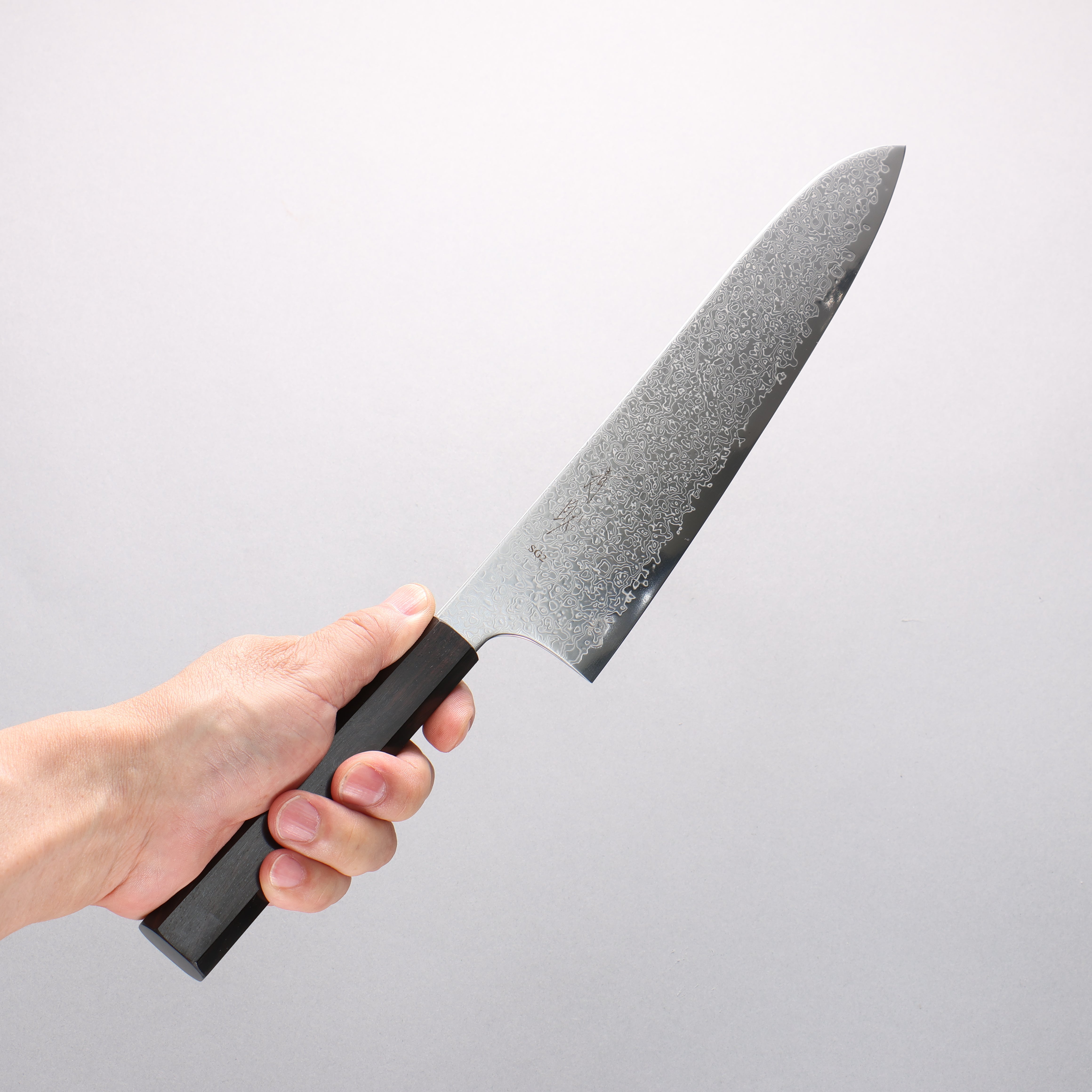 Seisuke SG2 Damascus Migaki Finished Gyuto 240mm Ebony Wood Handle - Japanny - Best Japanese Knife