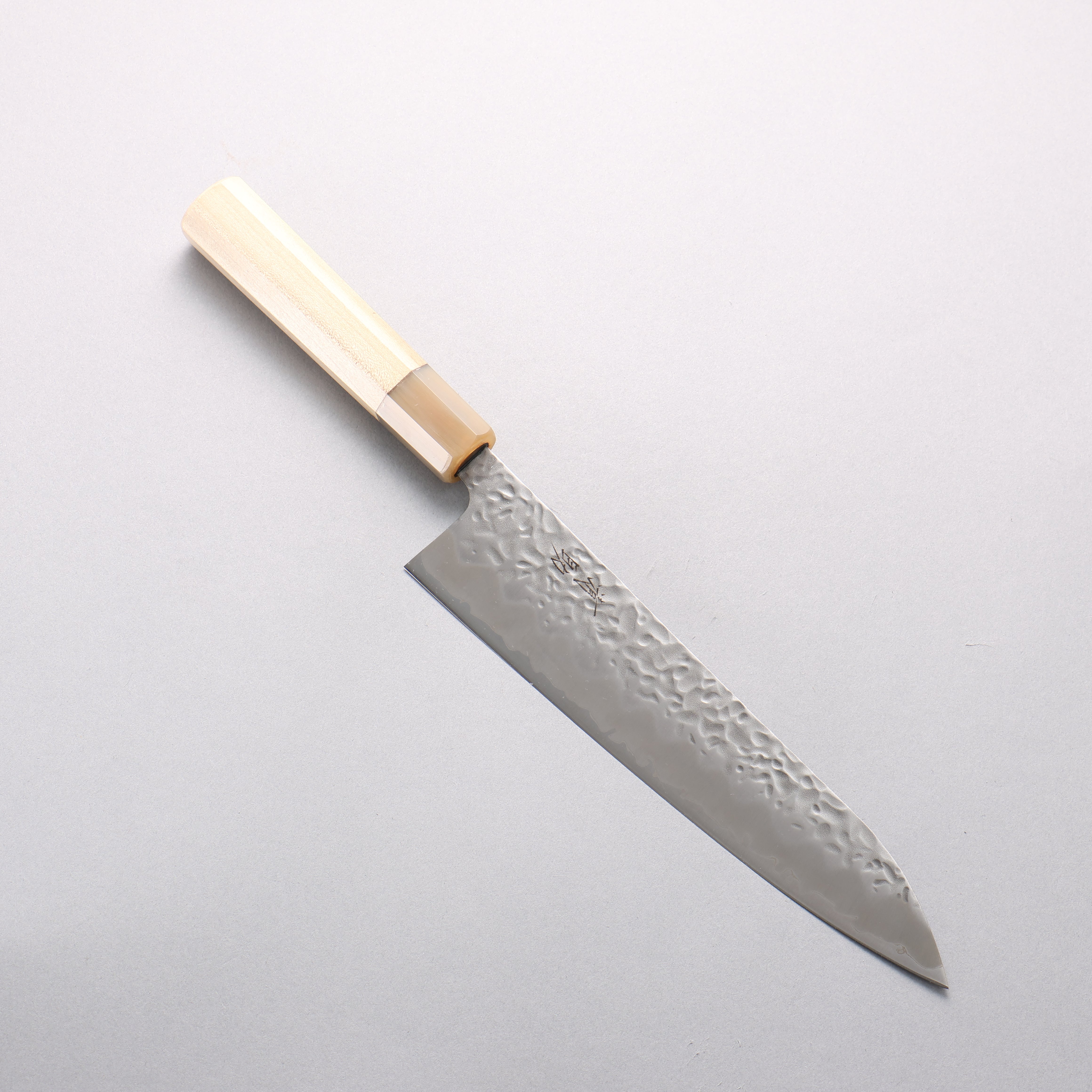 Seisuke Kumo White Steel No.1 Hammered Gyuto 210mm Magnolia Handle - Japanny - Best Japanese Knife