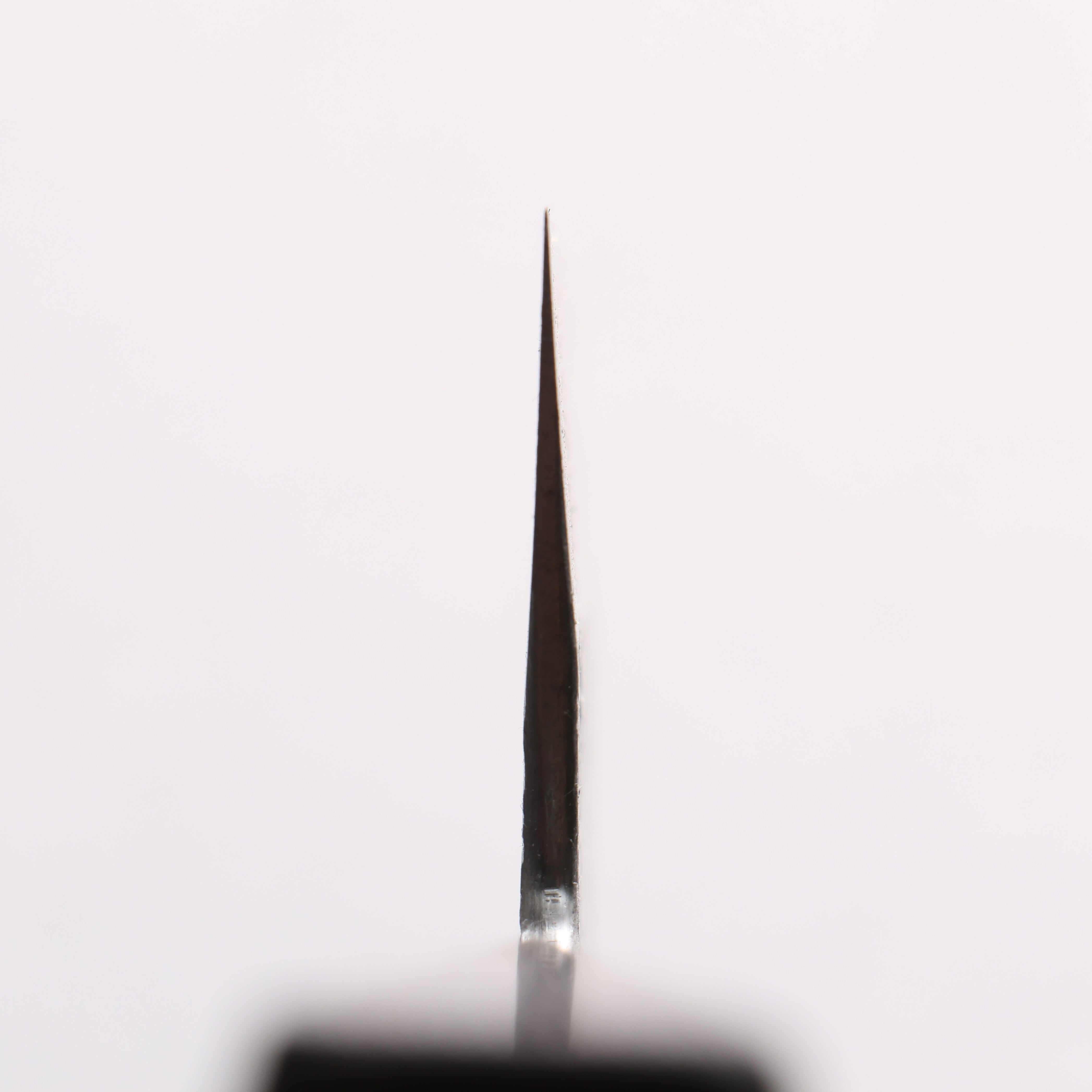 Isamitsu Abe Blue Super Hammered Black Finished Nakiri 165mm Rosewood (pentagonal) Handle - Japanny - Best Japanese Knife