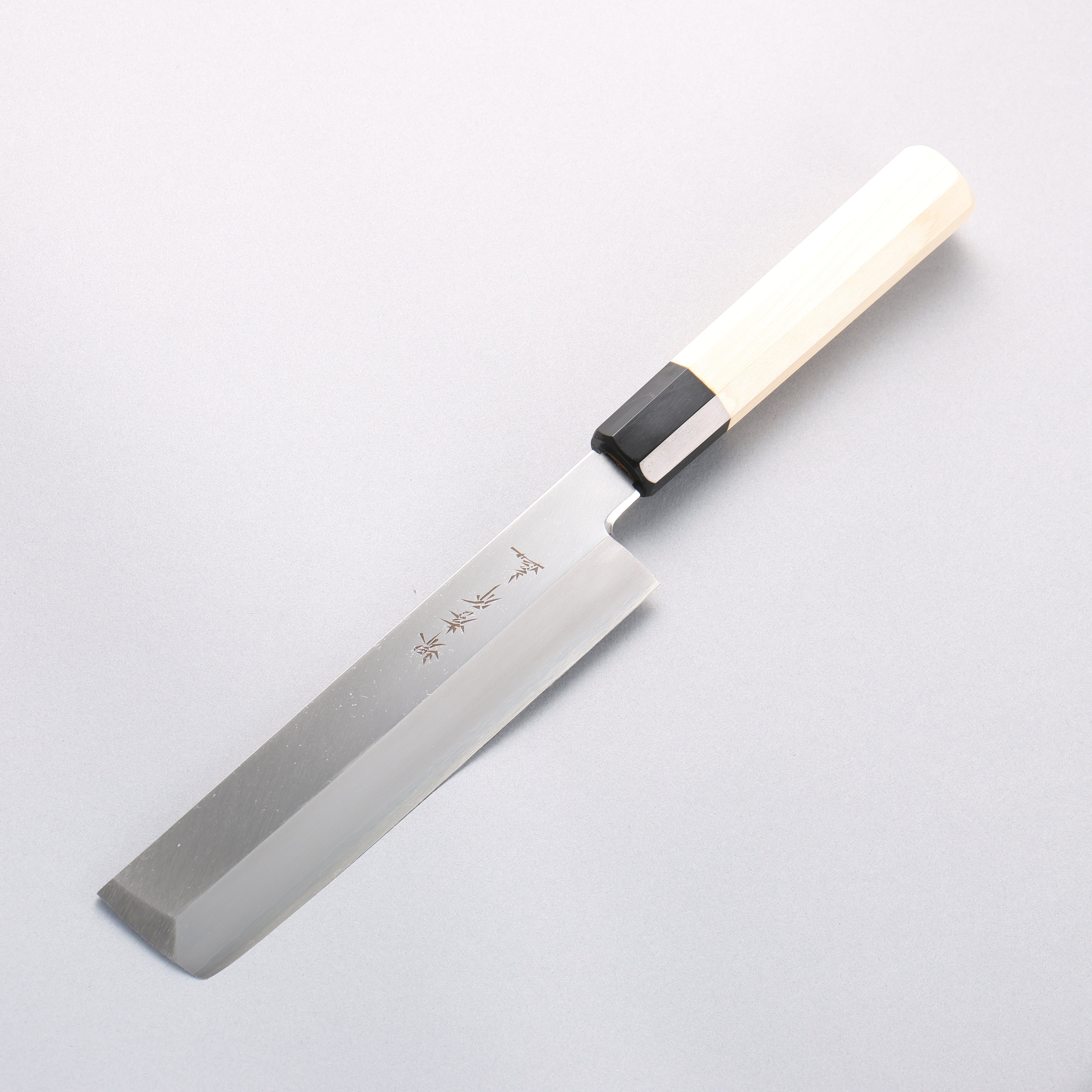 Sakai Takayuki Chef Series [Left Handed] Silver Steel No.3 Usuba 180mm Magnolia Handle - Japanny - Best Japanese Knife