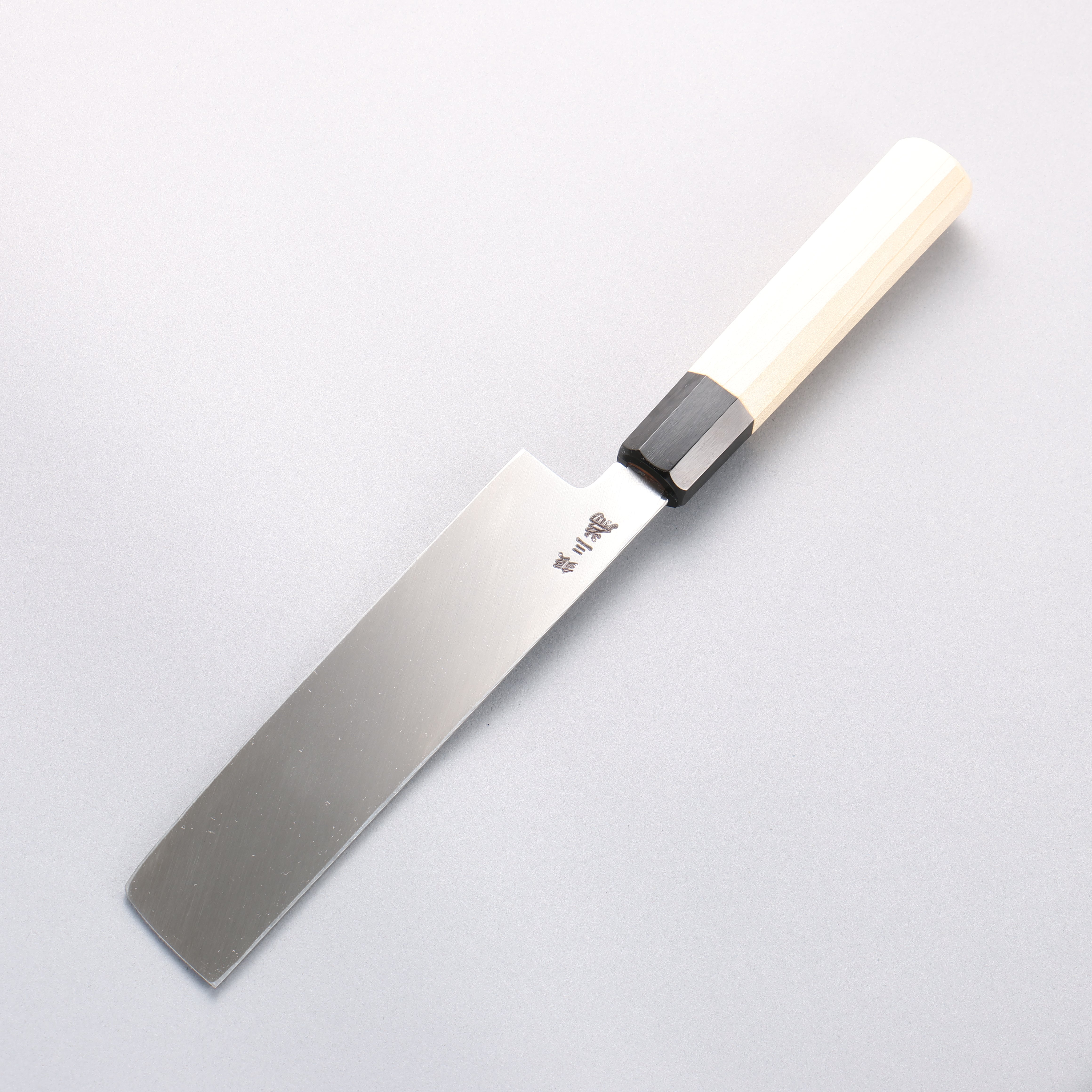 Sakai Takayuki Chef Series [Left Handed] Silver Steel No.3 Usuba 180mm Magnolia Handle - Japanny - Best Japanese Knife