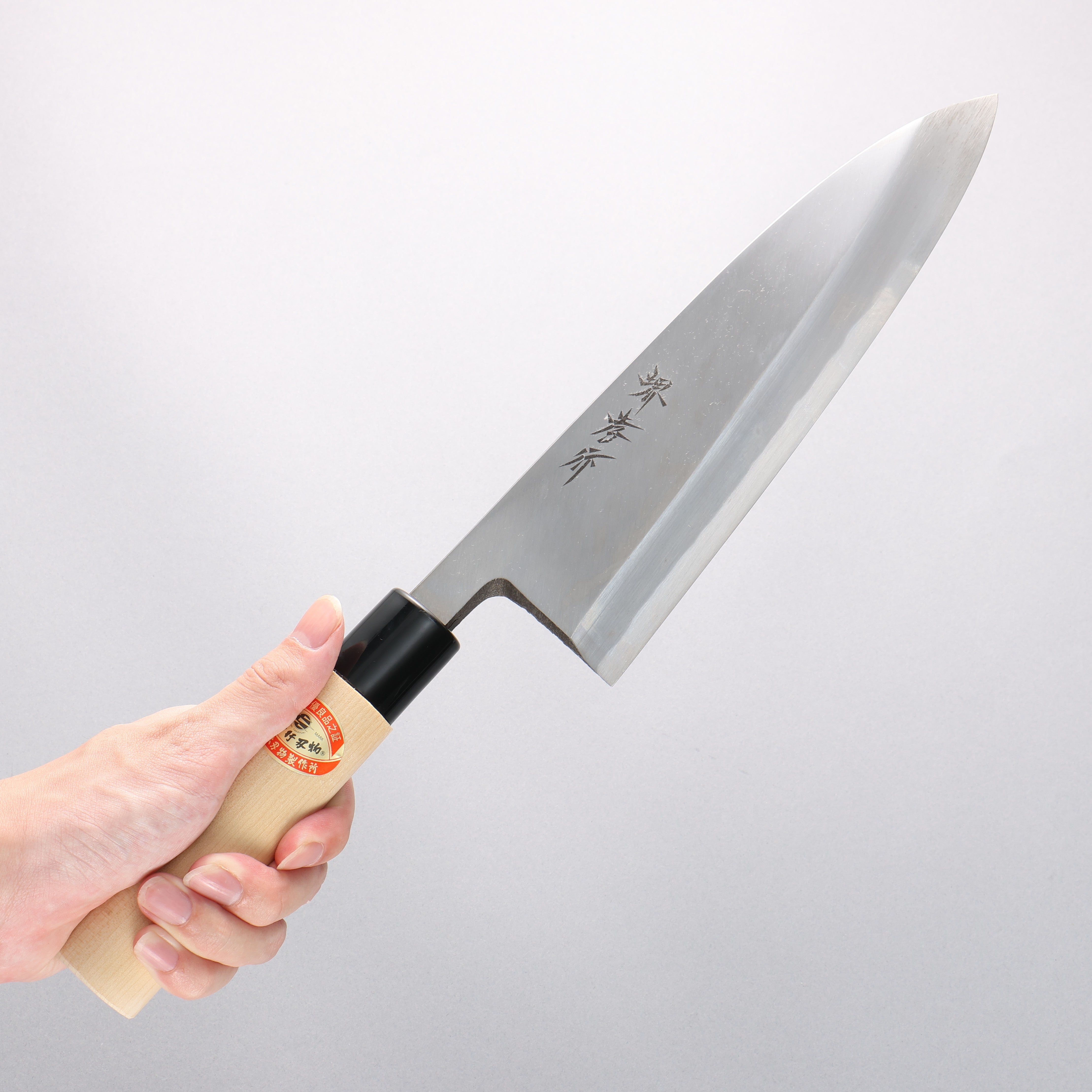 Sakai Takayuki Kasumitogi White Steel Deba 225mm Magnolia Handle - Japanny - Best Japanese Knife