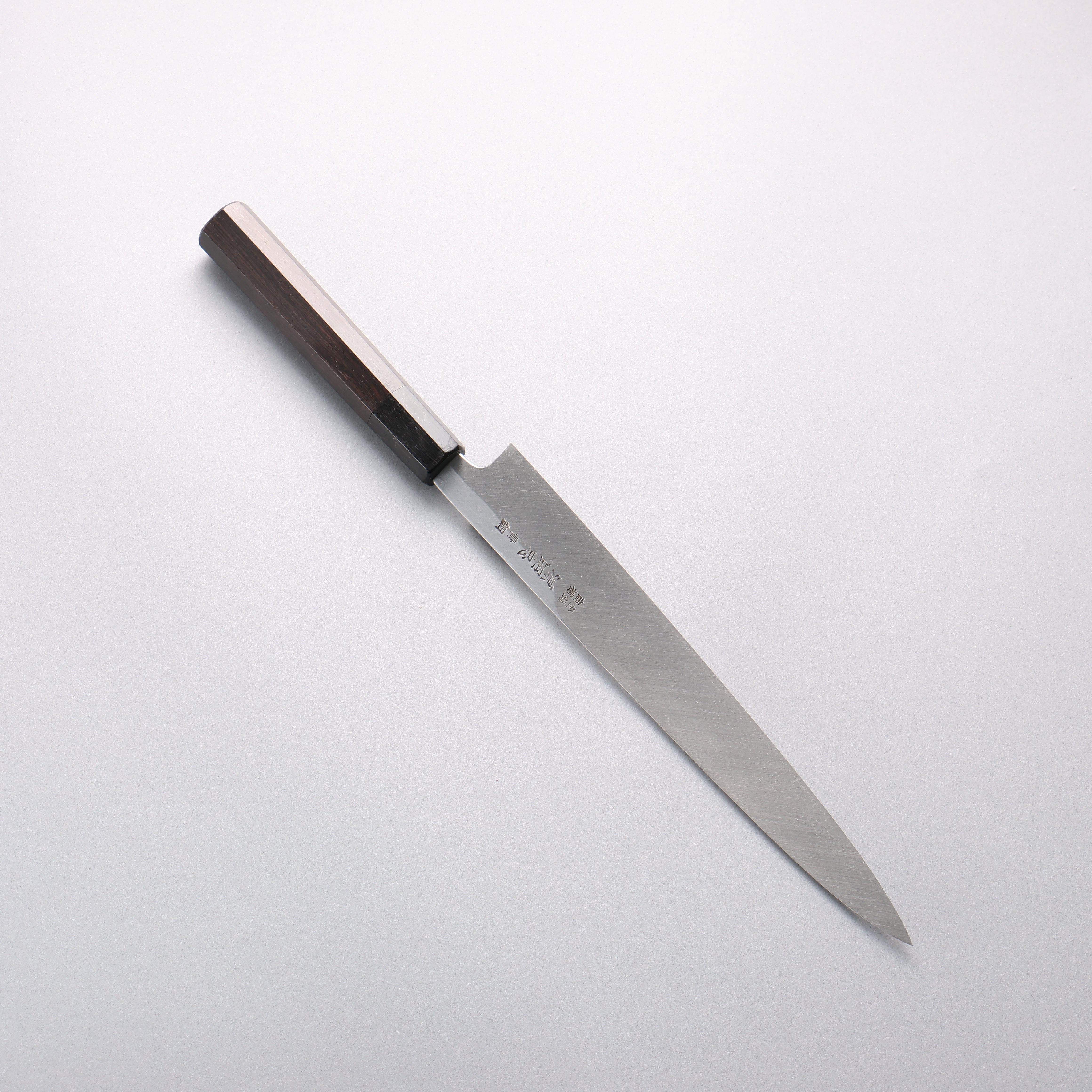 Minamoto Akitada Blue Steel No.2 Yanagiba 240mm Ebony Wood Handle - Japanny - Best Japanese Knife