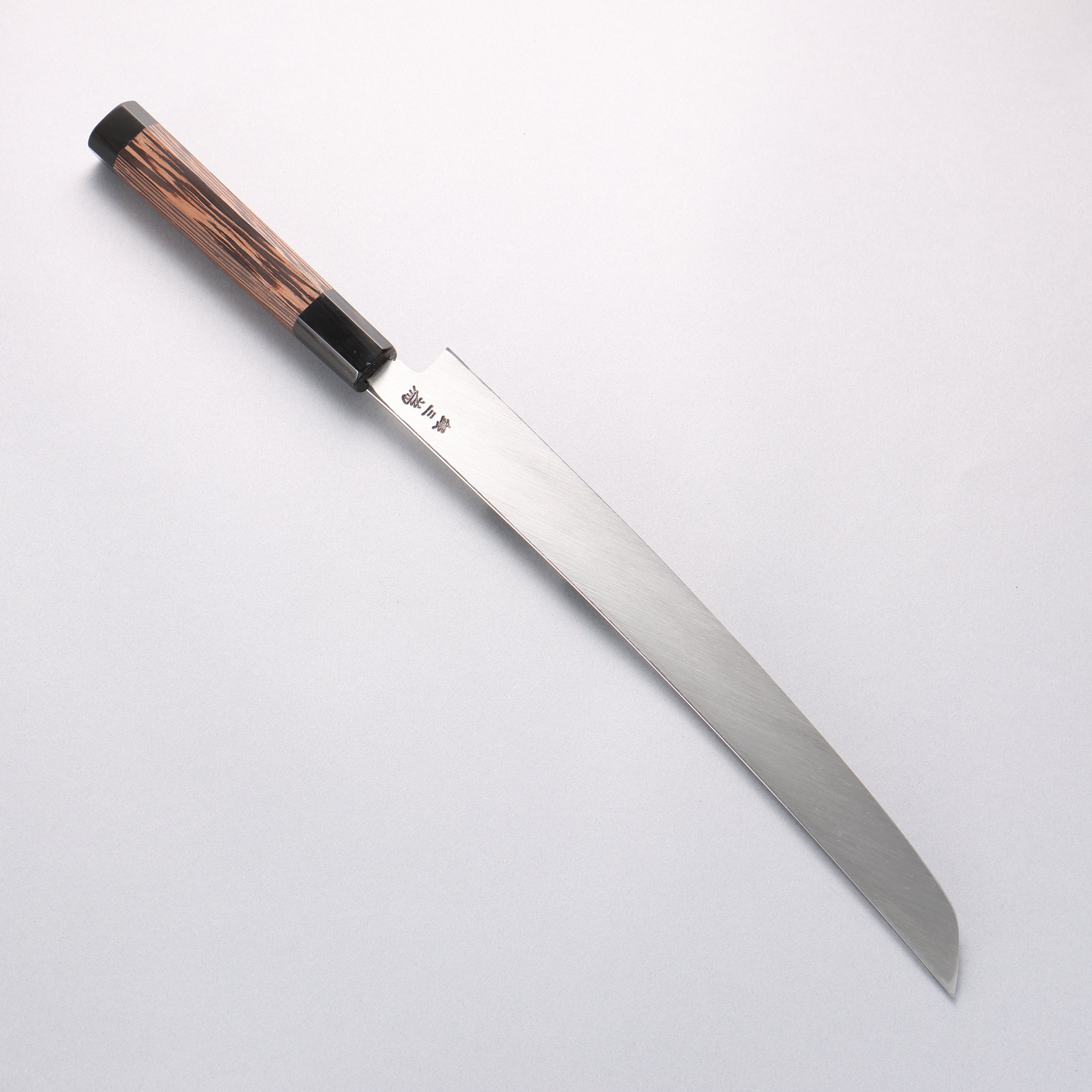Sakai Takayuki Zangetsu Silver Steel No.3 Sakimaru Yanagiba Wenge Handle with Sheath - Japanny - Best Japanese Knife