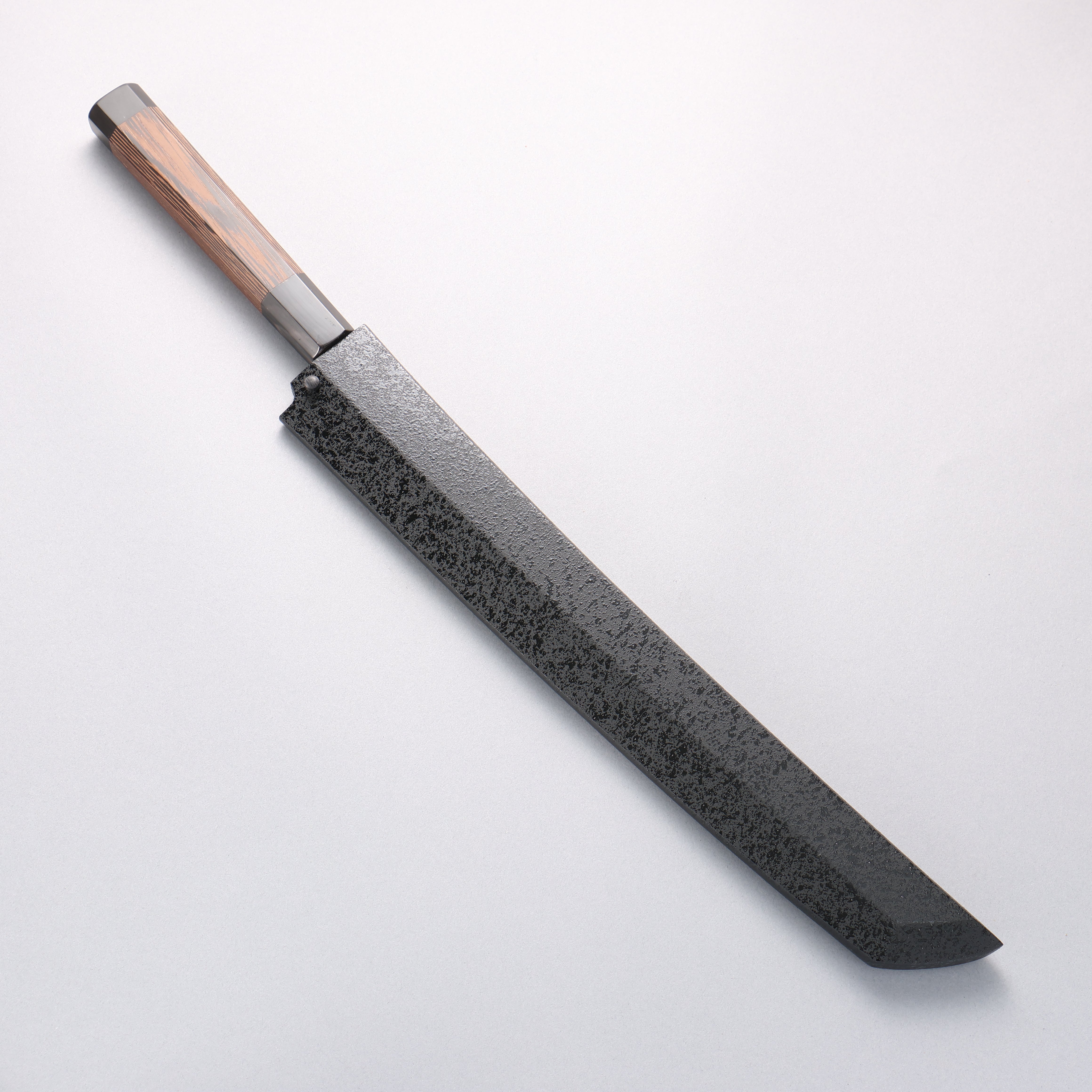 Sakai Takayuki Zangetsu Silver Steel No.3 Sakimaru Yanagiba Wenge Handle with Sheath - Japanny - Best Japanese Knife