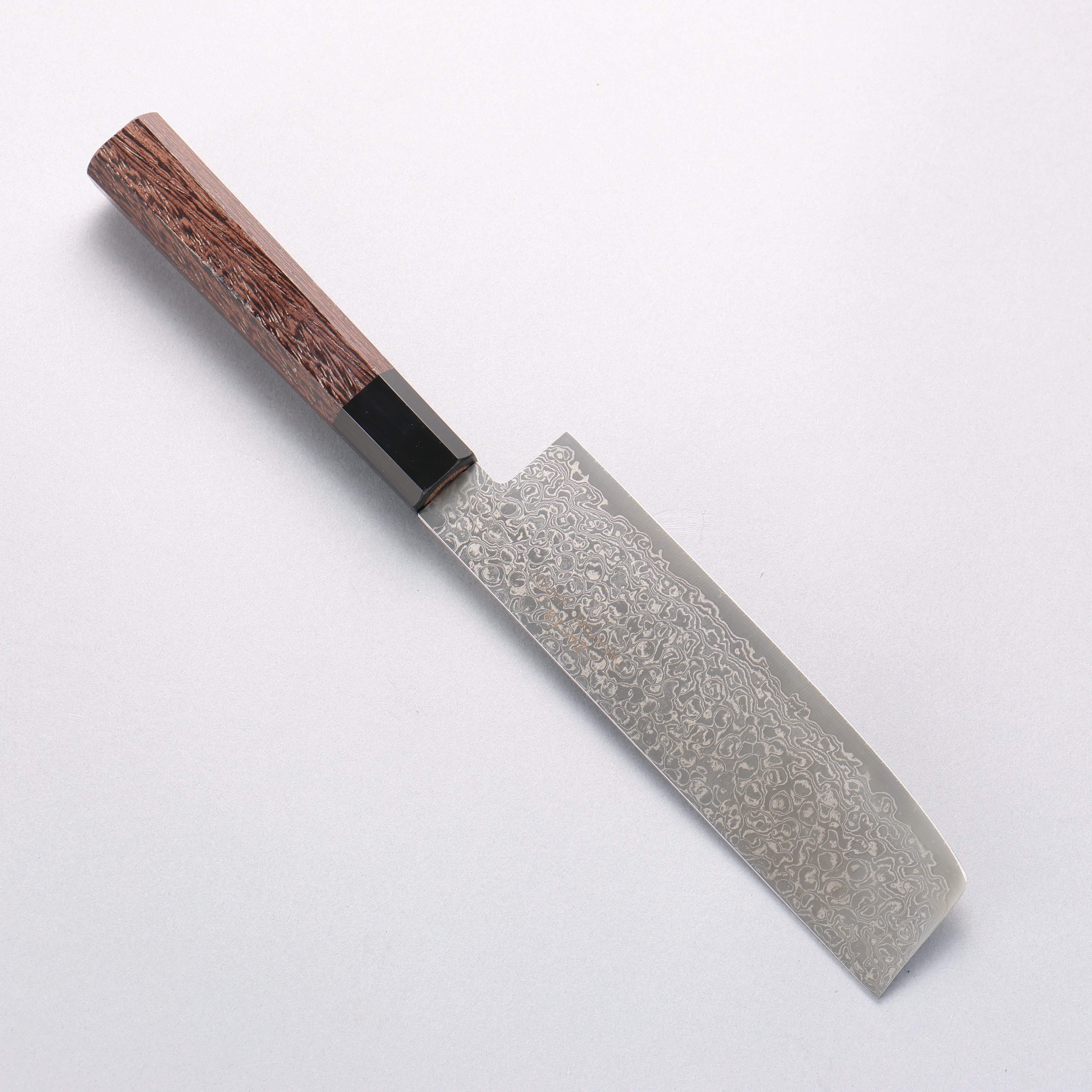 Sakai Takayuki Galaxy ZA-18 Damascus Nakiri 165mm Wenge Handle - Japanny - Best Japanese Knife
