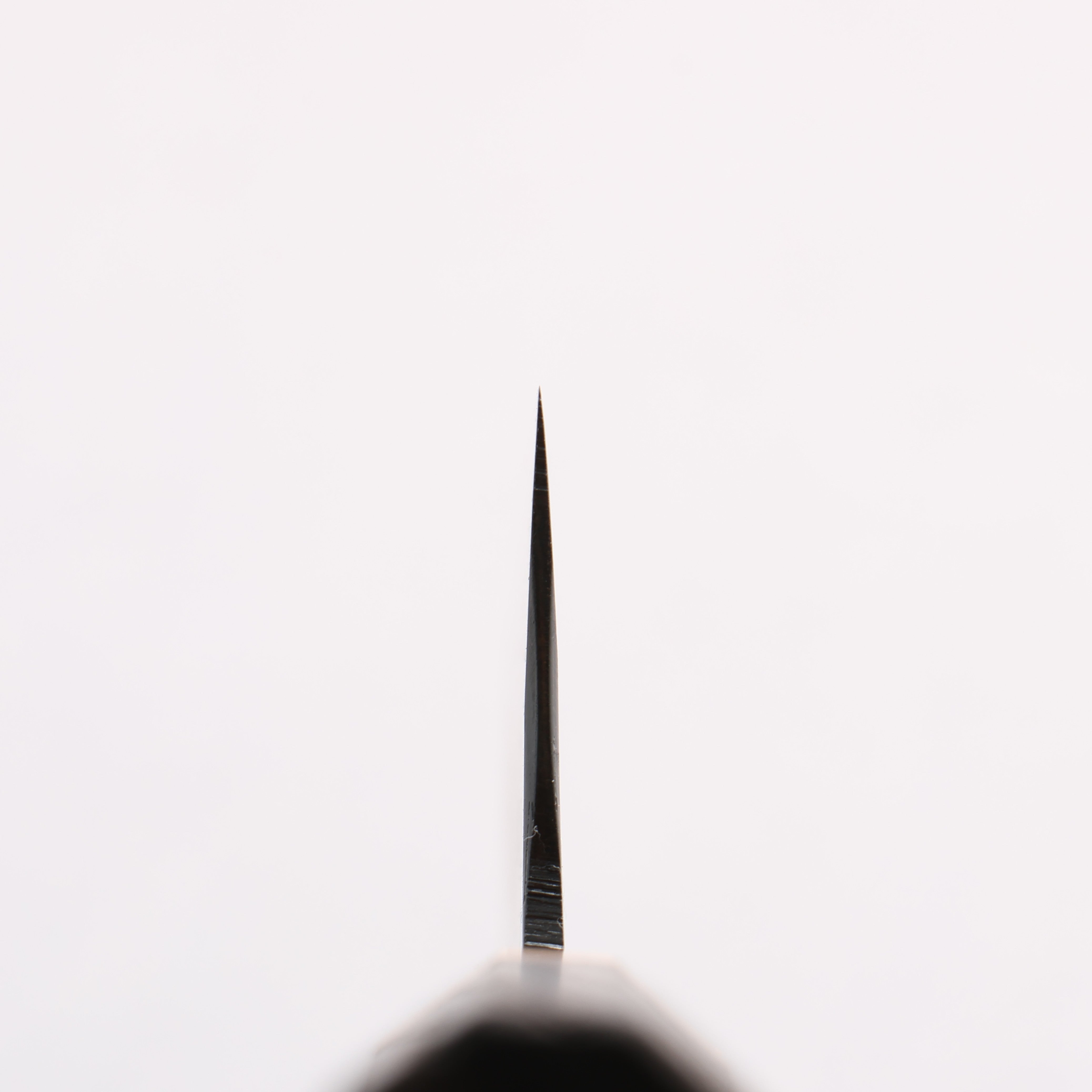 Seisuke Blue Steel No.1 Black Finished Nakiri 165mm Burnt Chestnut (ferrule: Cherry Wood) Handle - Japanny - Best Japanese Knife