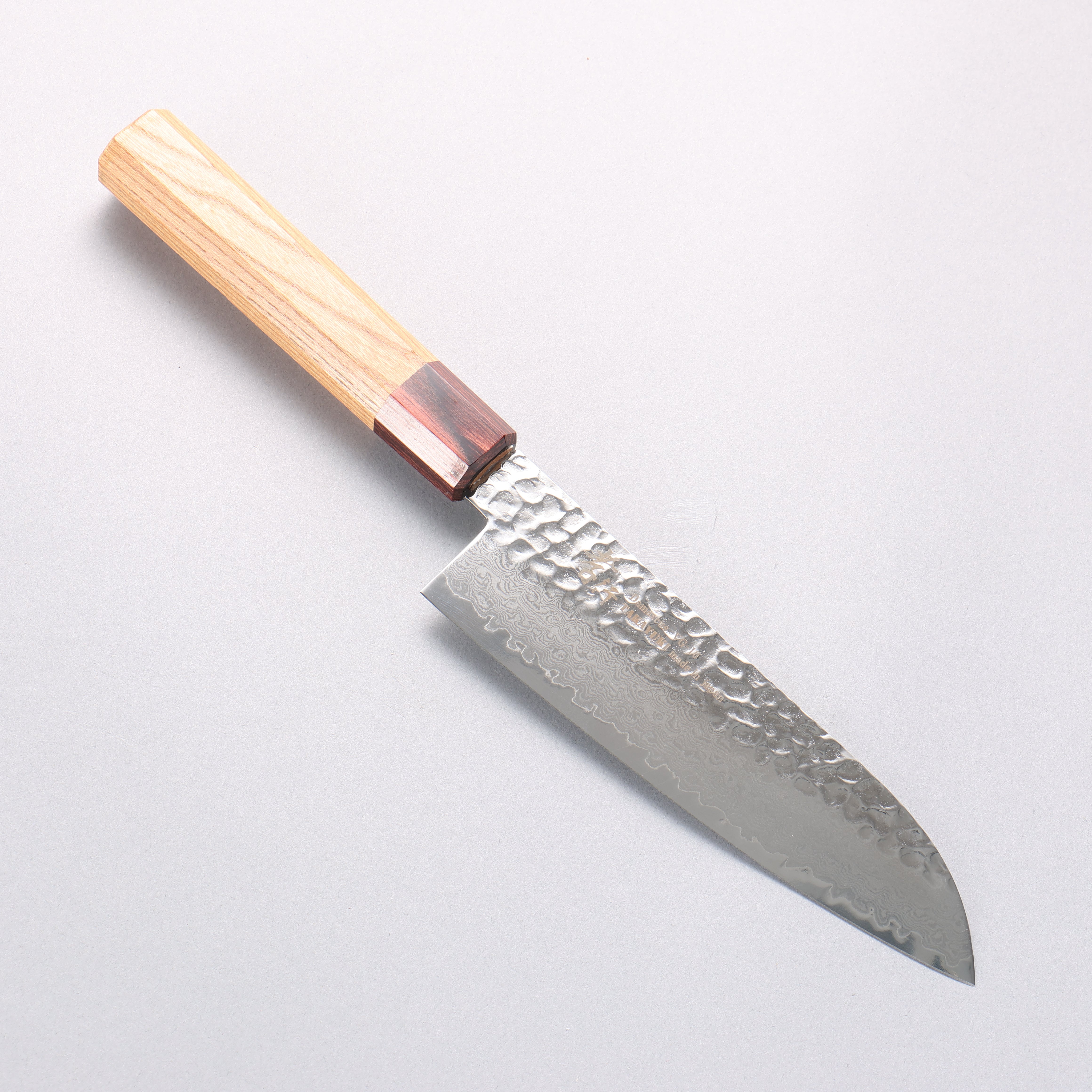 Sakai Takayuki VG10 33 Layer Damascus Santoku 170mm Keyaki (Japanese Elm) Handle - Japanny - Best Japanese Knife