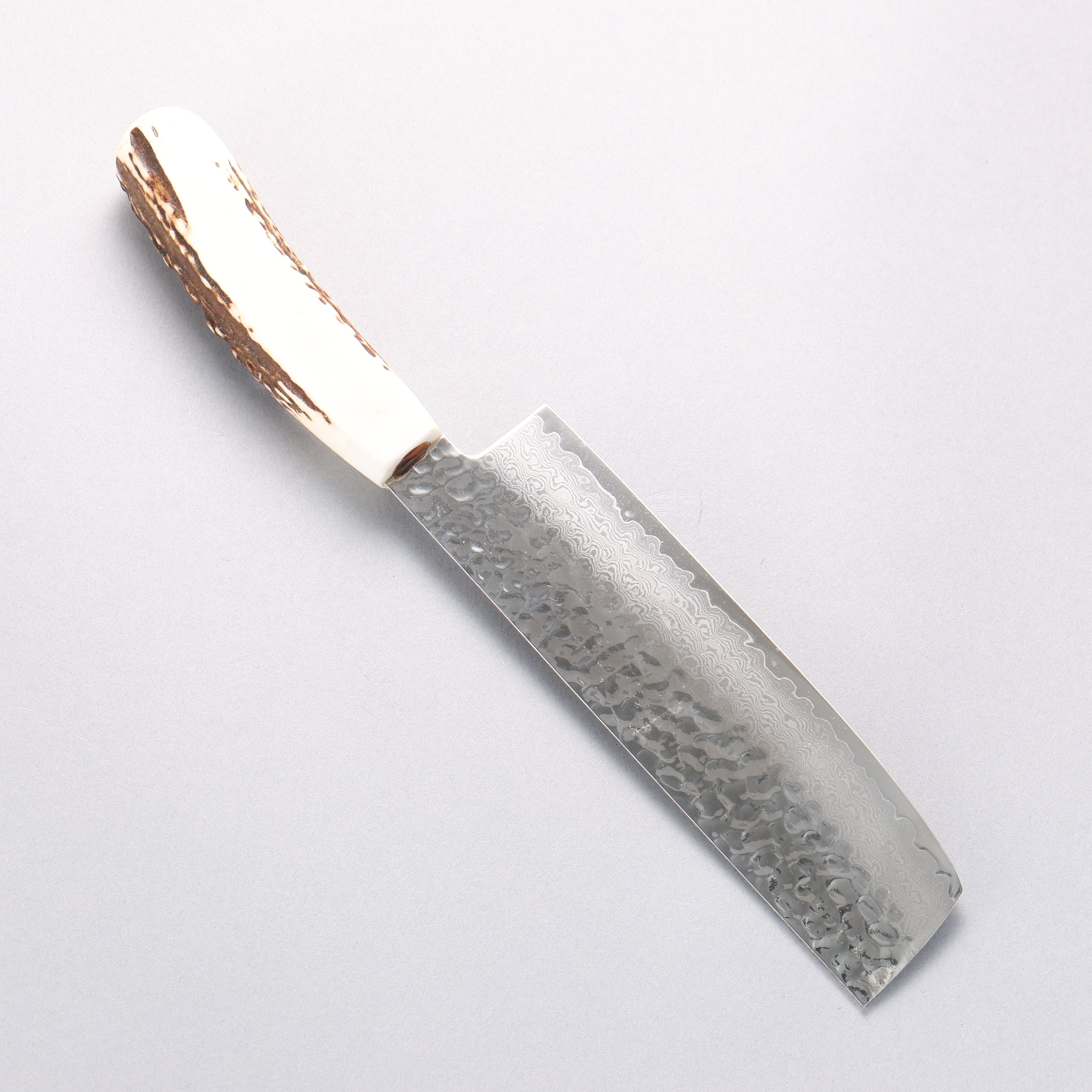 Sakai Takayuki VG10 33 Layer Damascus Nakiri 160mm Cow Bone Handle with Sheath - Japanny - Best Japanese Knife