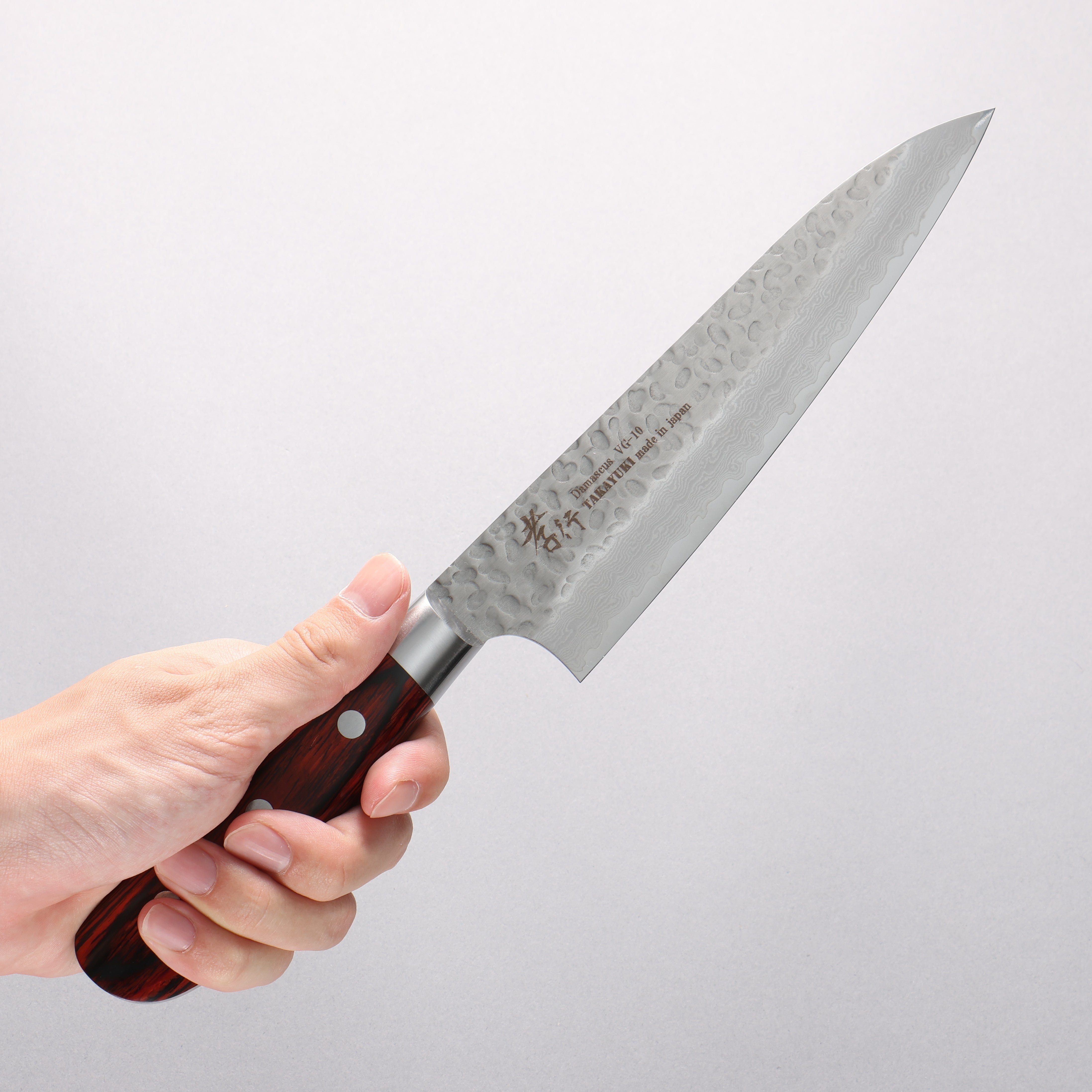 Sakai Takayuki VG10 33 Layer Damascus Gyuto 180mm Mahogany Pakka wood