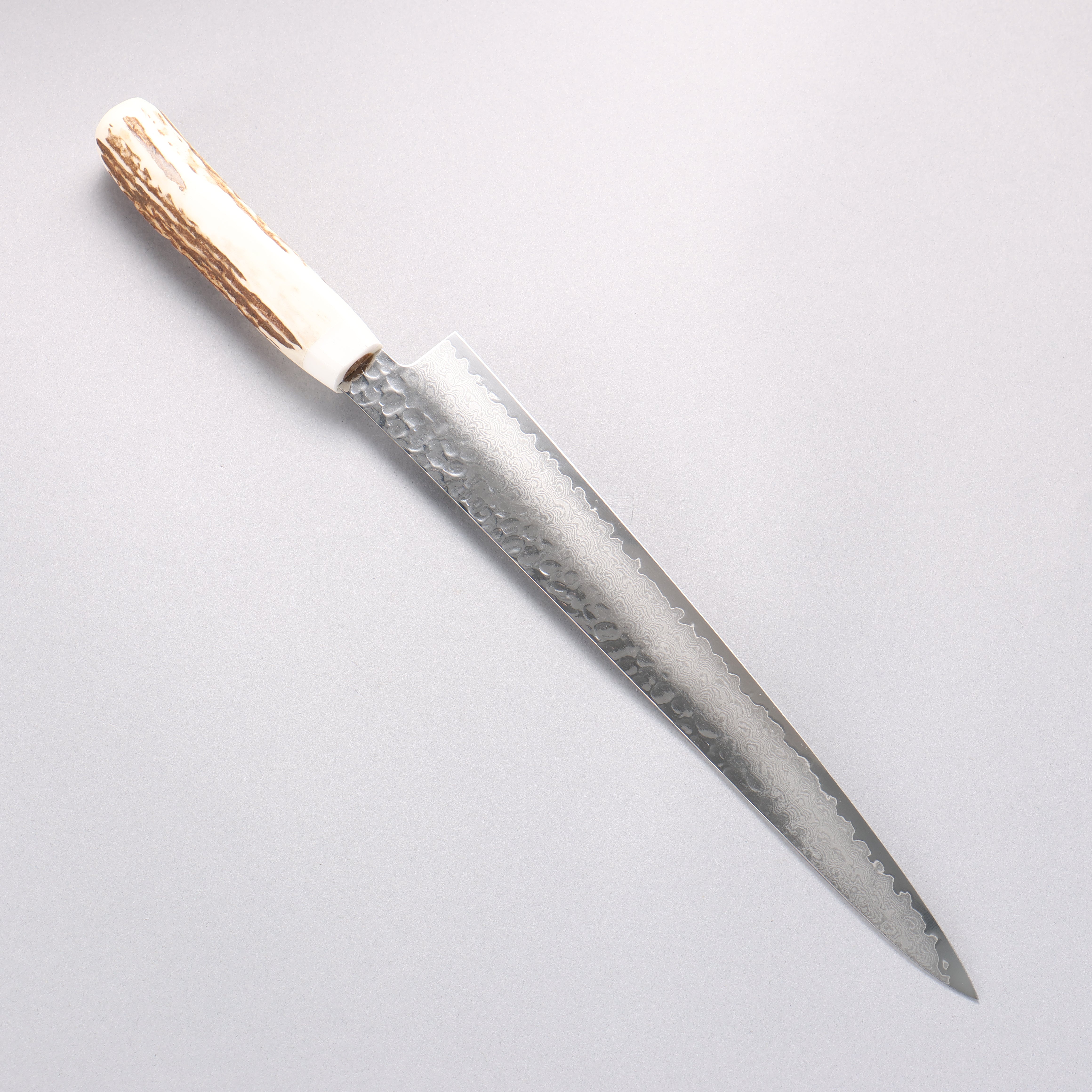 Sakai Takayuki VG10 33 Layer Damascus Sujihiki 240mm Cow Bone Handle with Sheath - Japanny - Best Japanese Knife