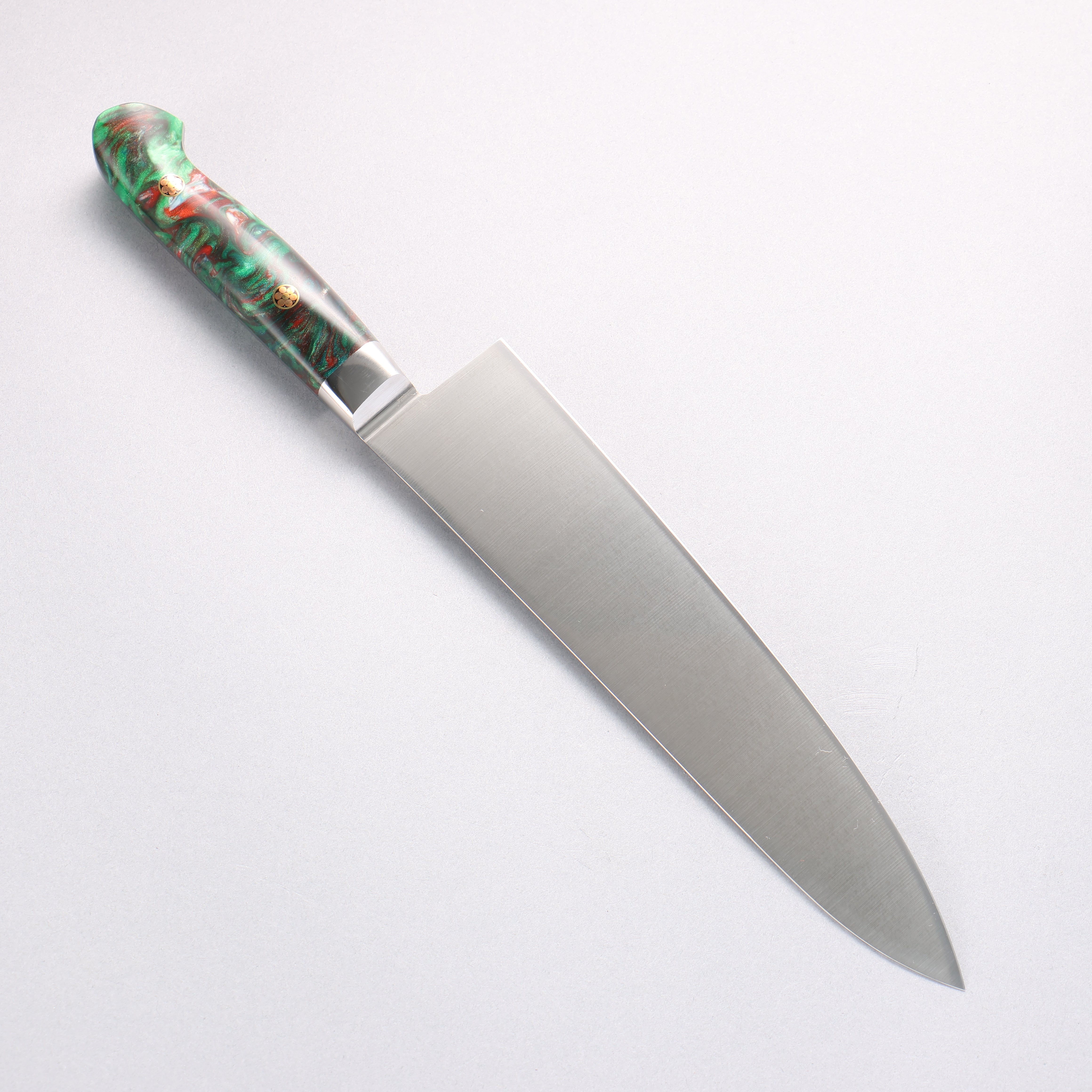 Sakai Takayuki Grand Chef SP Uddeholm Swedish stain-resistant steel Gyuto Salmon 210mm SP Type III (Jungle) Handle - Japanny - Best Japanese Knife