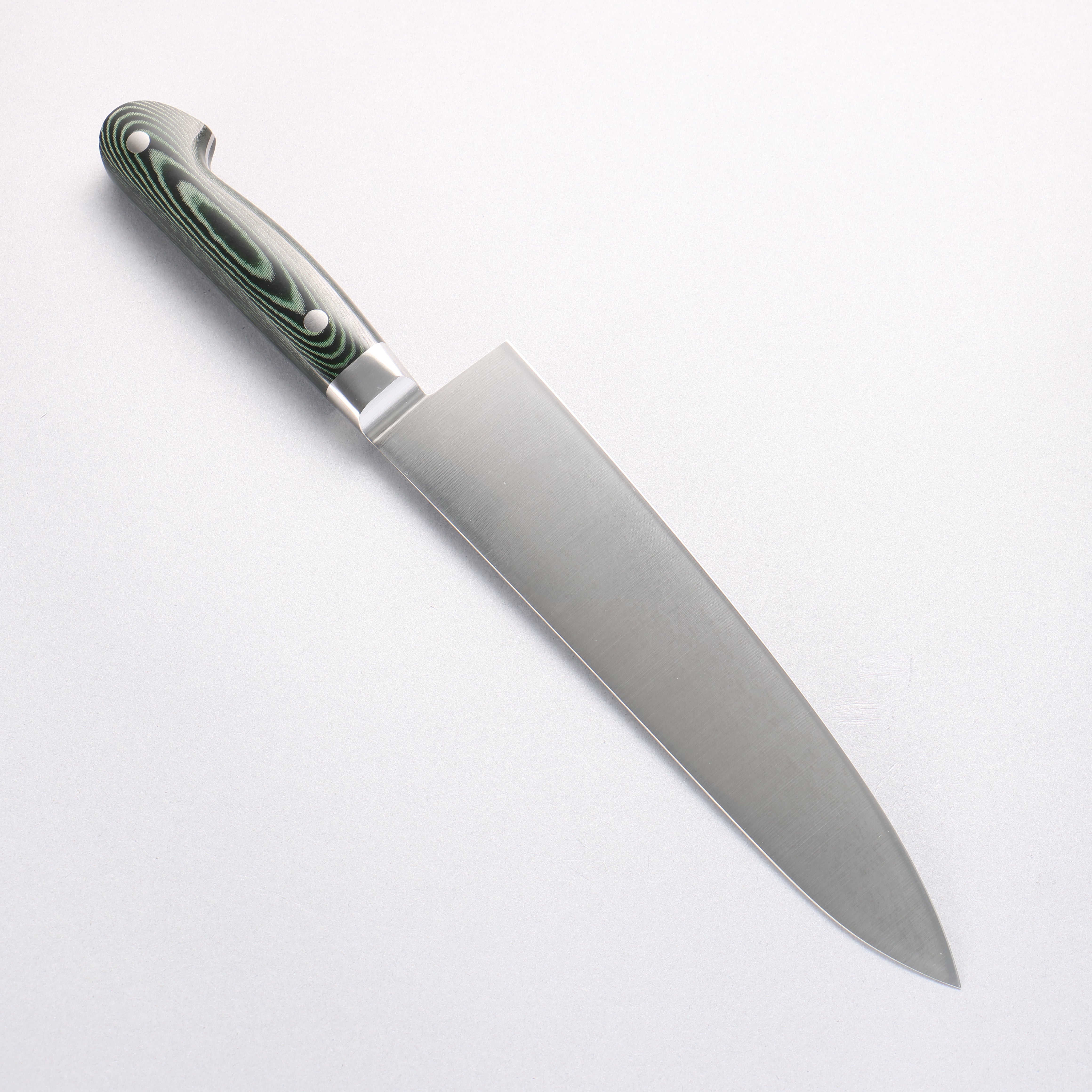Sakai Takayuki Grand Chef Grand Chef Swedish Steel-stn Gyuto 210mm Green Micarta Handle - Japanny - Best Japanese Knife