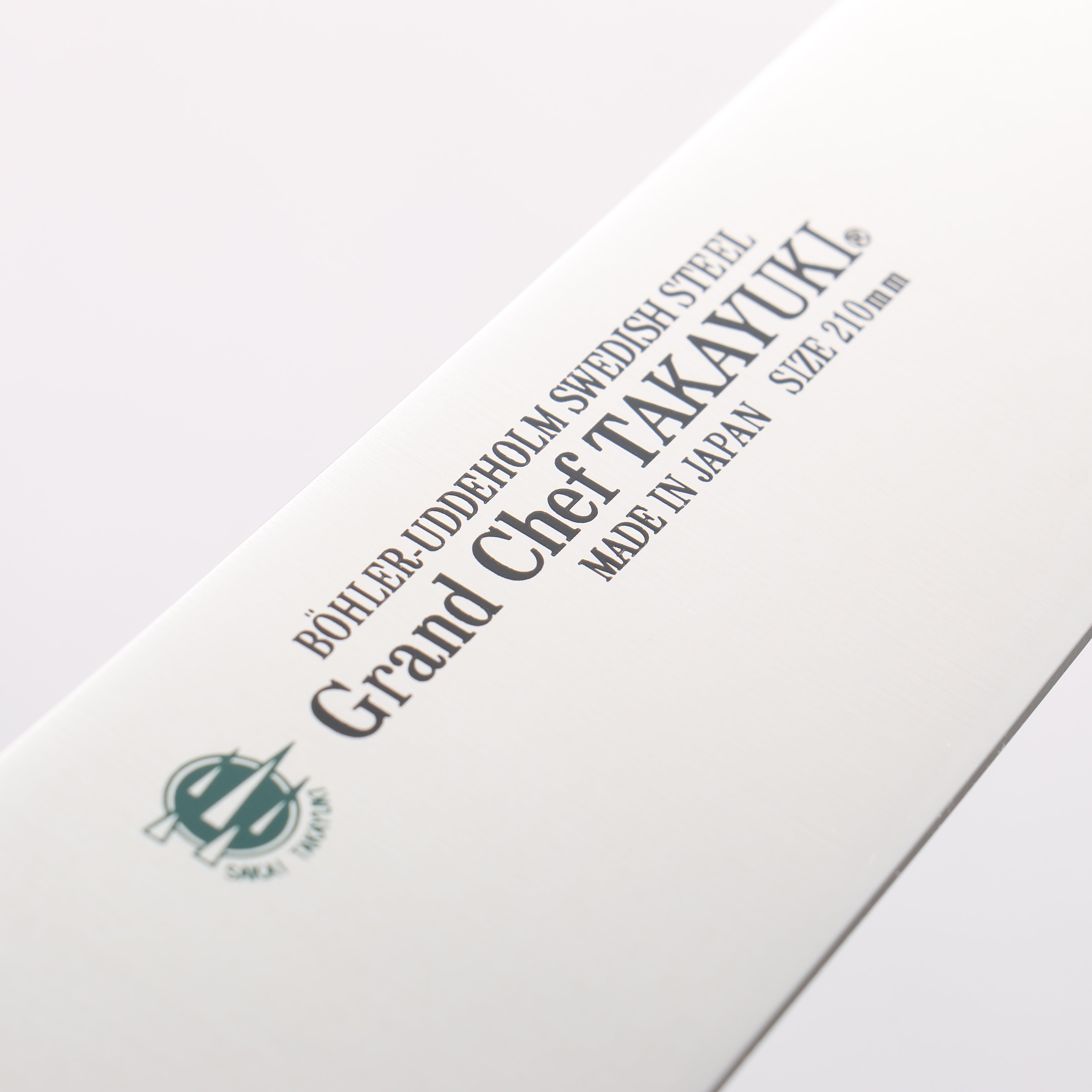 Sakai Takayuki Grand Chef Grand Chef Swedish Steel-stn Gyuto 210mm Green Micarta Handle - Japanny - Best Japanese Knife