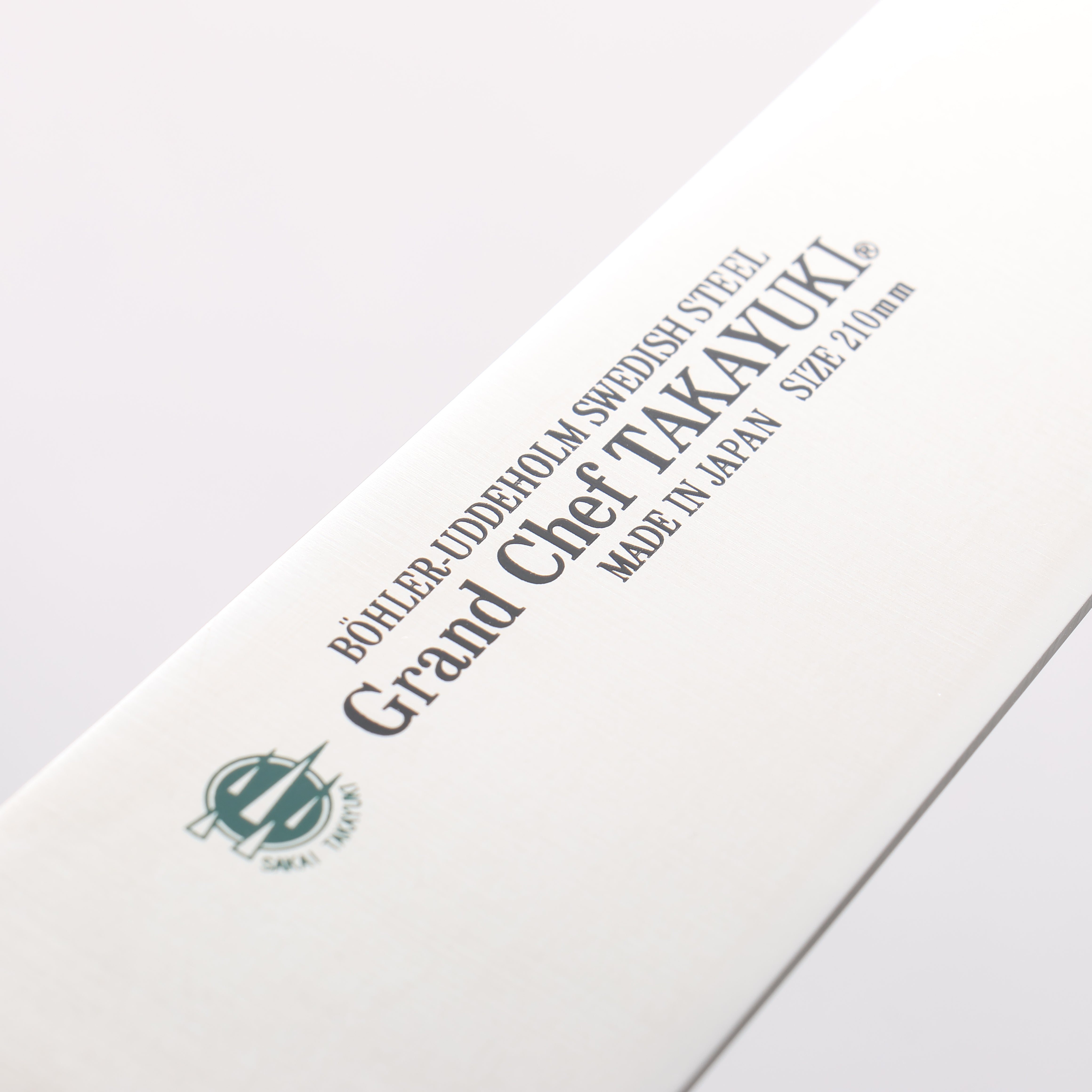 Sakai Takayuki Grand Chef Grand Chef Swedish Steel-stn Gyuto 210mm Black Micarta Handle - Japanny - Best Japanese Knife