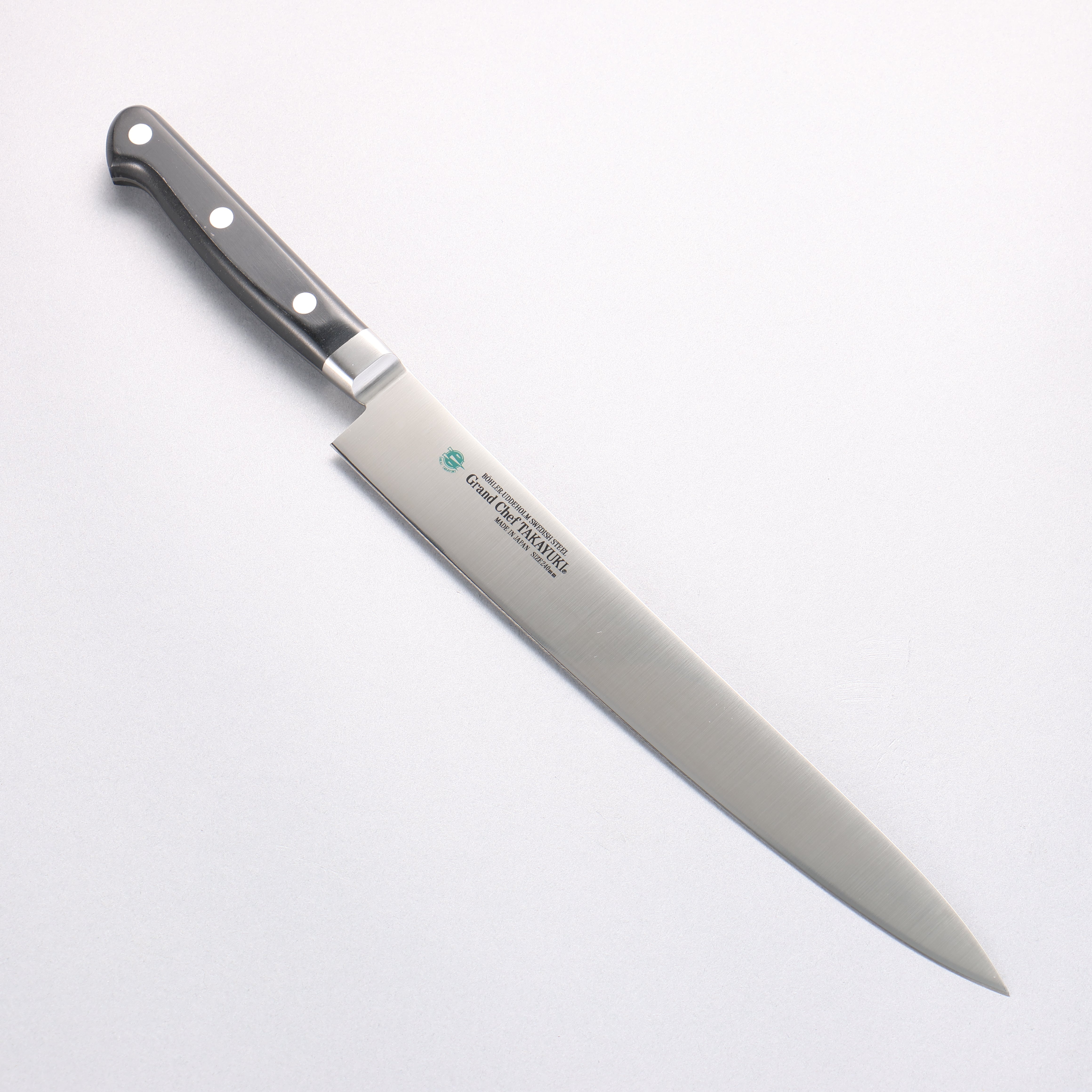 Sakai Takayuki Grand Chef Swedish Steel-stn Sujihiki 240mm - Japanny - Best Japanese Knife