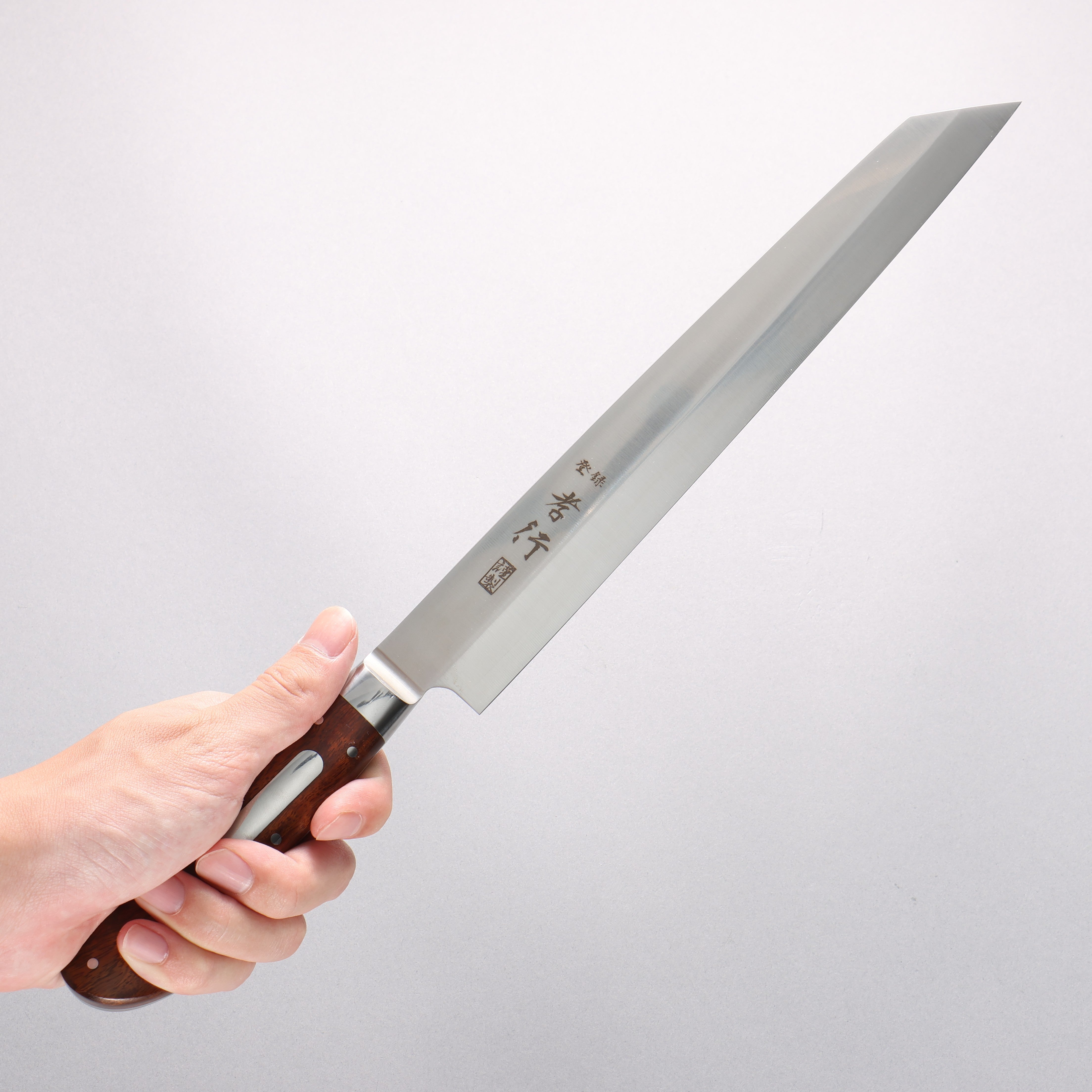 Sakai Takayuki Grand Chef Swedish Steel-stn Kiritsuke Yanagiba 260mm Desert Ironwood(Sugihara model) Handle with Sheath - Japanny - Best Japanese Knife