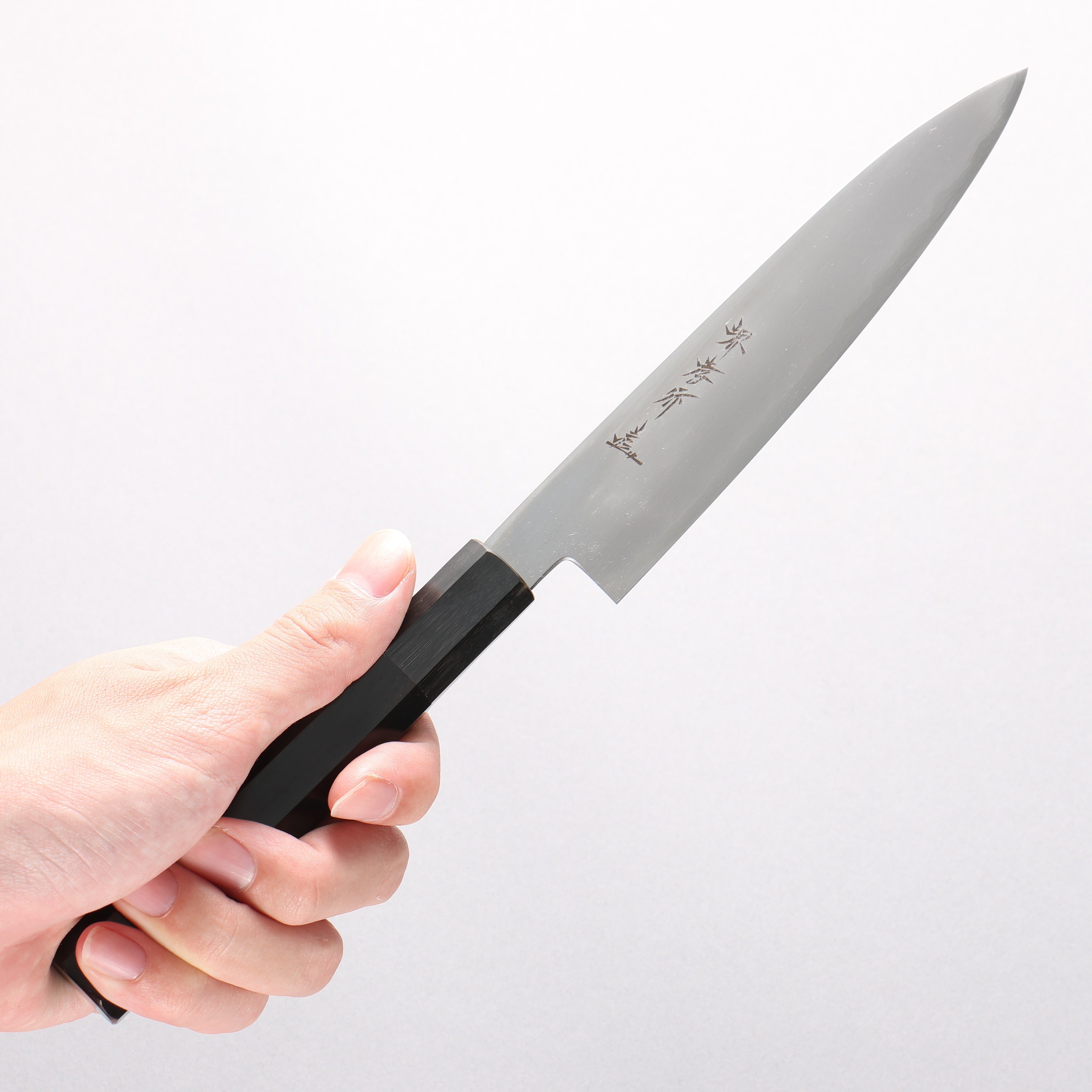 Sakai Takayuki Silver Steel No.3 Petty-Utility 150mm Ebony Wood Handle - Japanny - Best Japanese Knife