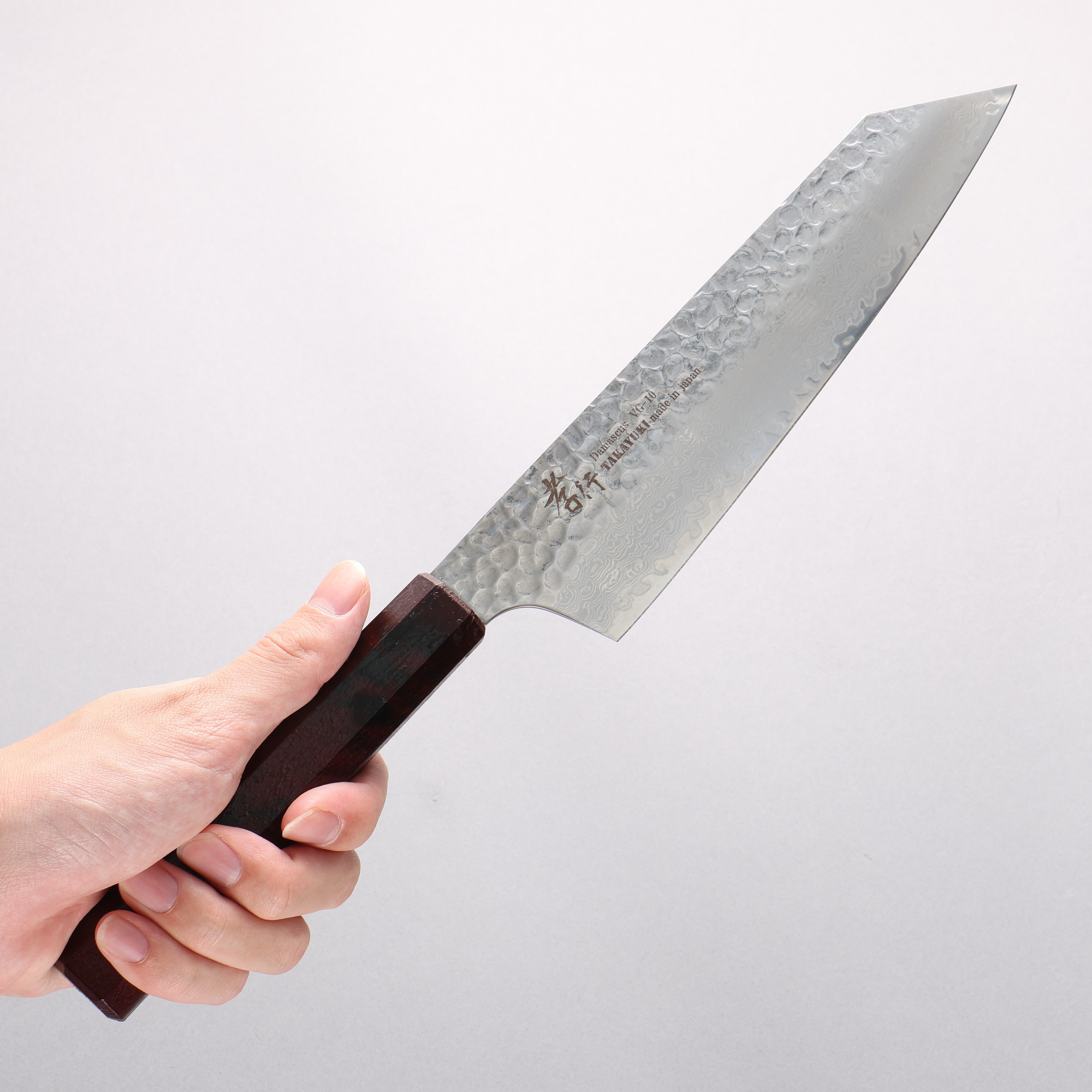 Sakai Takayuki Nanairo VG10 33 Layer Kengata Gyuto 190mm ABS resin(Tortoiseshell) Handle - Japanny - Best Japanese Knife
