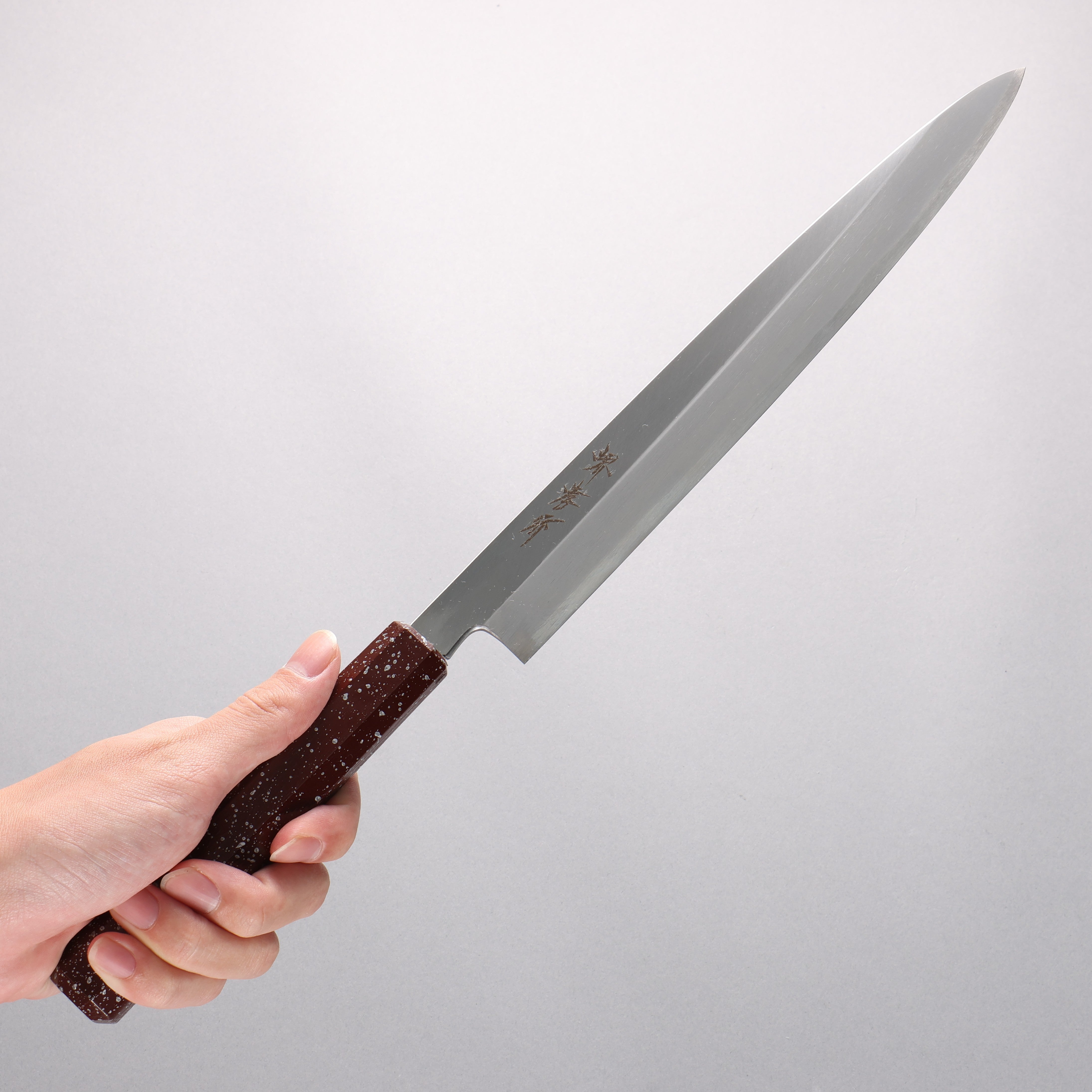 Sakai Takayuki Nanairo INOX Molybdenum Yanagiba 270mm ABS resin(lacquerwareThe pattern of silver stones) Handle - Japanny - Best Japanese Knife