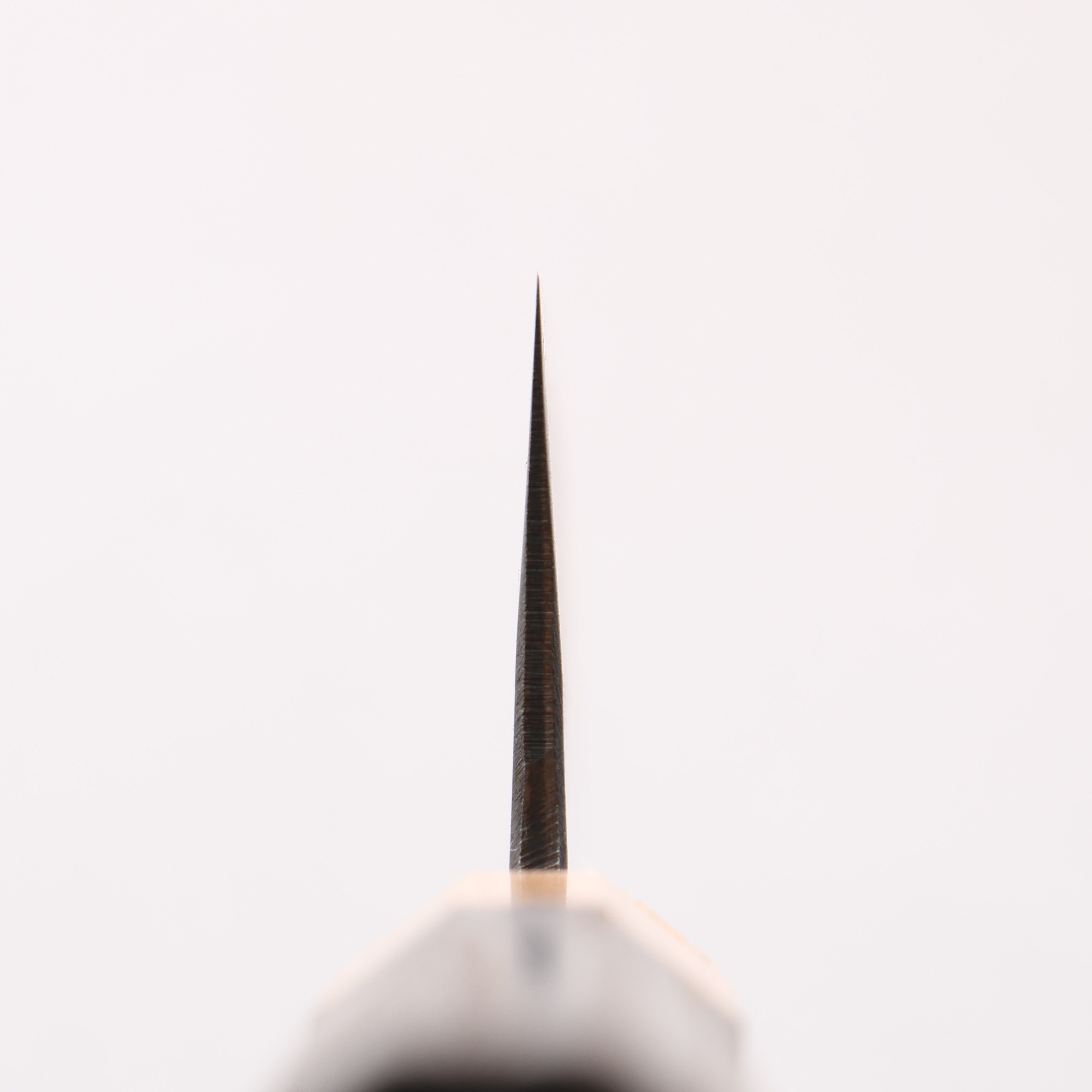 Seisuke Blue Steel No.2 Black Finished Santoku 170mm Burnt Chestnut (ferrule: Cherry Wood) Handle - Japanny - Best Japanese Knife