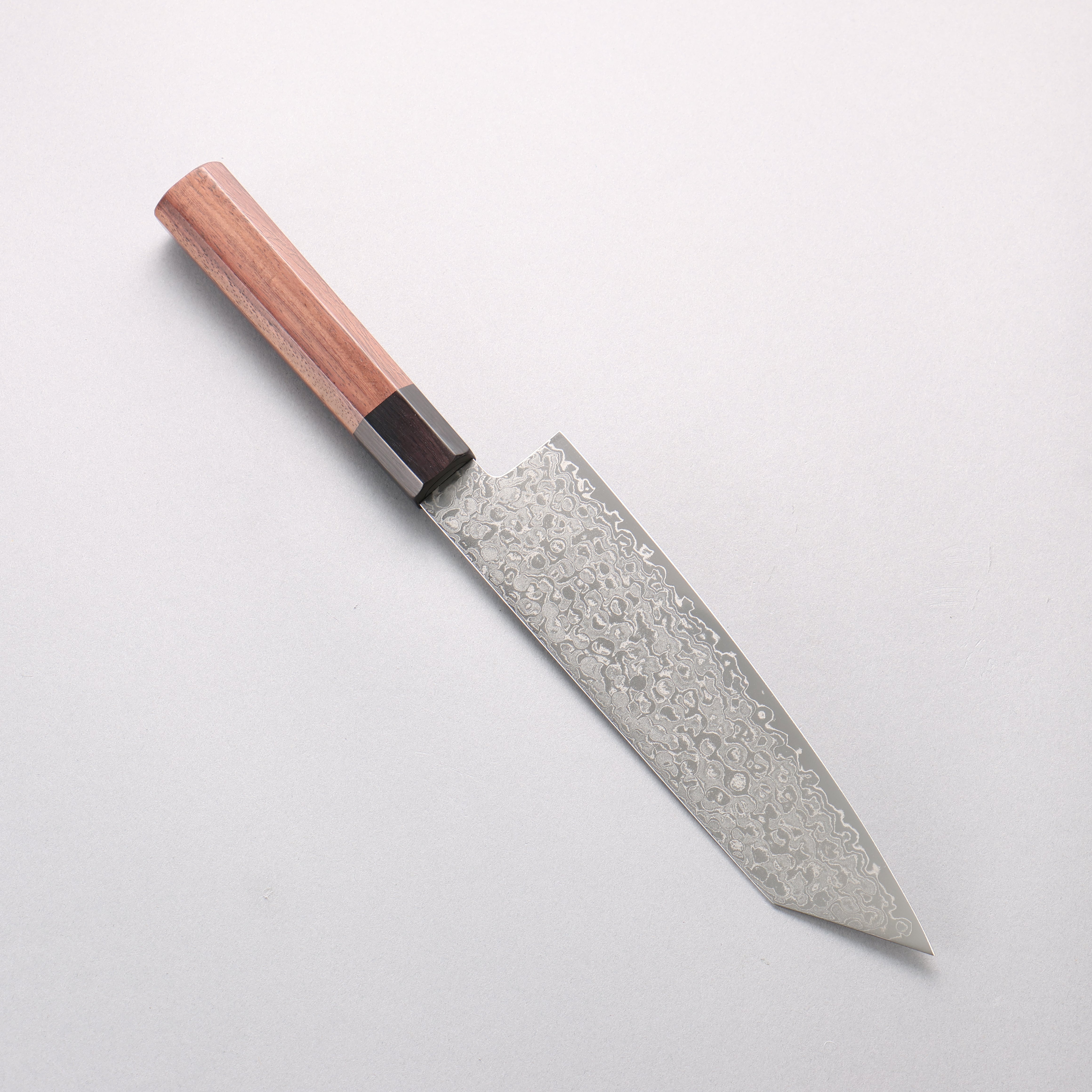 Seisuke VG10 Damascus Migaki Finished Kiritsuke Santoku 180mm Rosewood (Ferrule: Black Pakka Wood) Handle - Japanny - Best Japanese Knife
