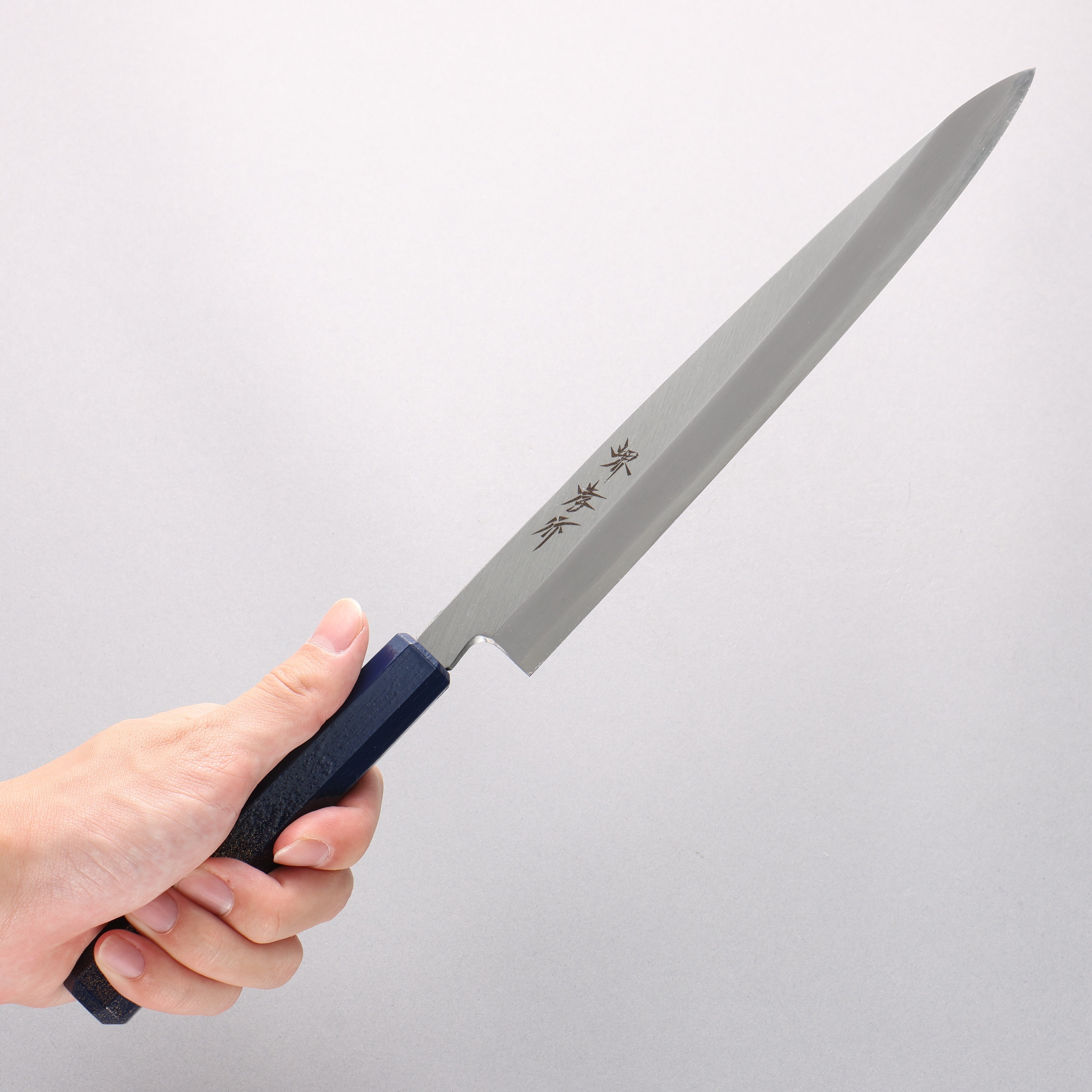 Sakai Takayuki Nanairo INOX Molybdenum Yanagiba 240mm ABS resin(Turquoise pearl) Handle - Japanny - Best Japanese Knife