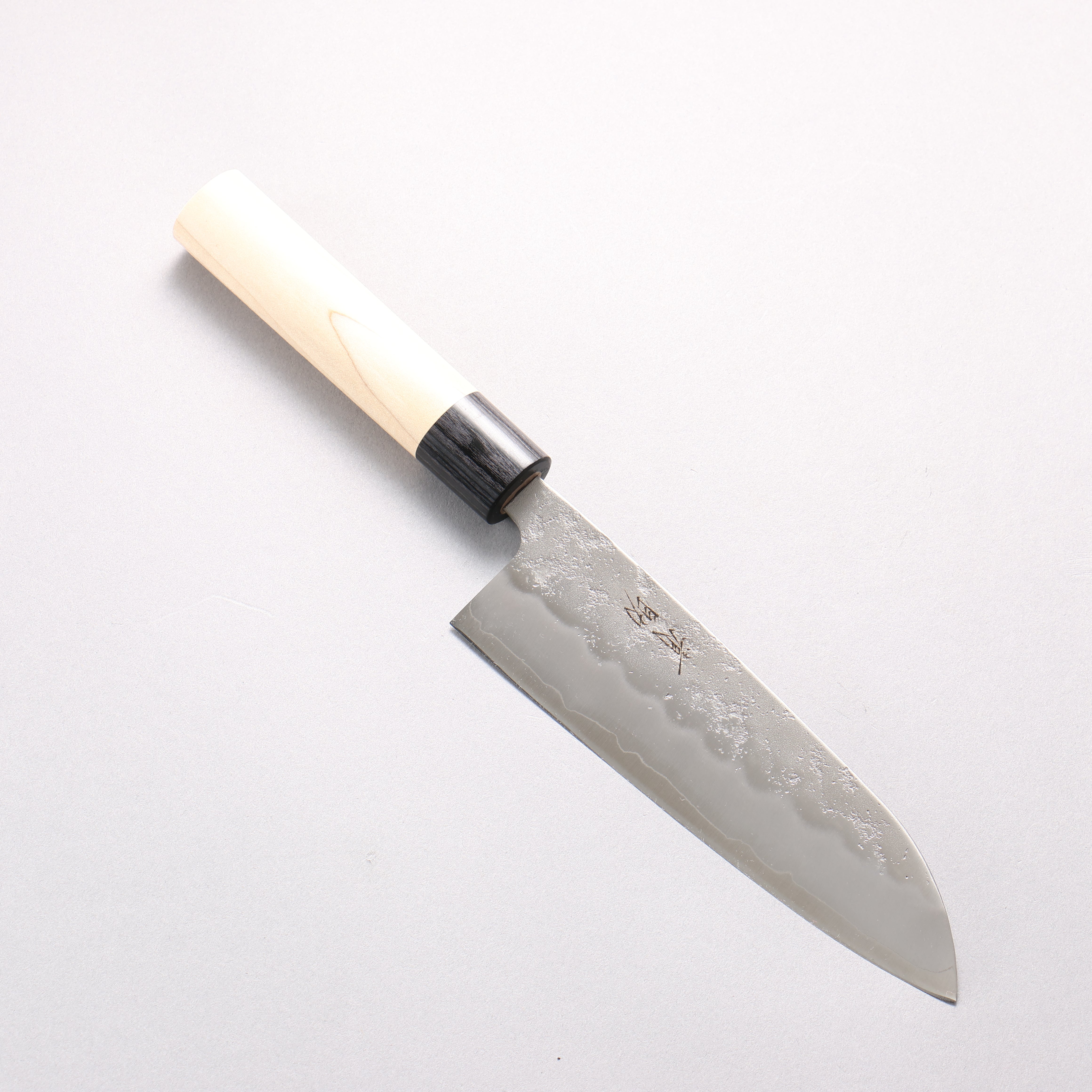 Seisuke Silver Steel No.3 Nashiji Santoku 165mm Magnolia Handle - Japanny - Best Japanese Knife