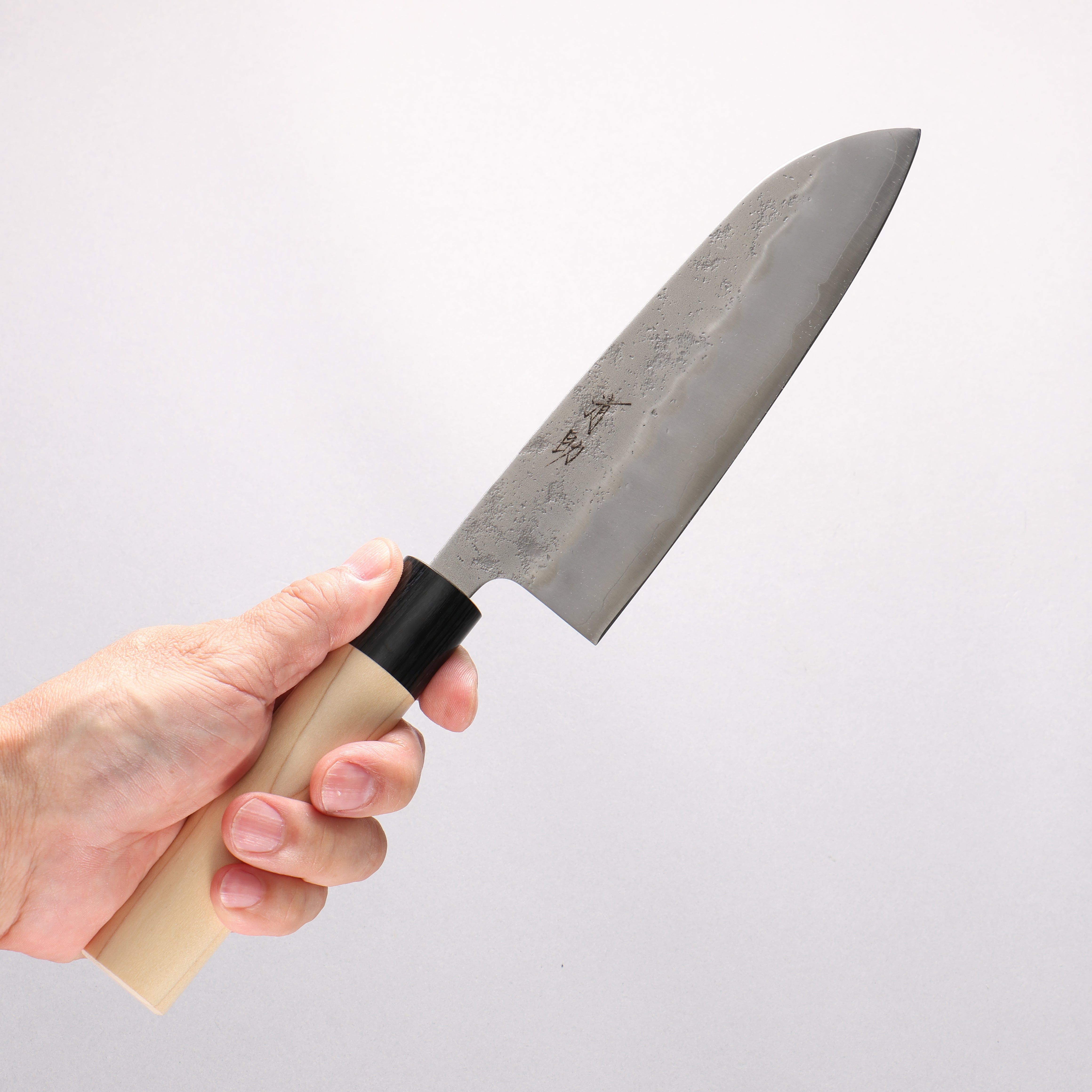 Seisuke Silver Steel No.3 Nashiji Santoku 165mm Magnolia Handle - Japanny - Best Japanese Knife